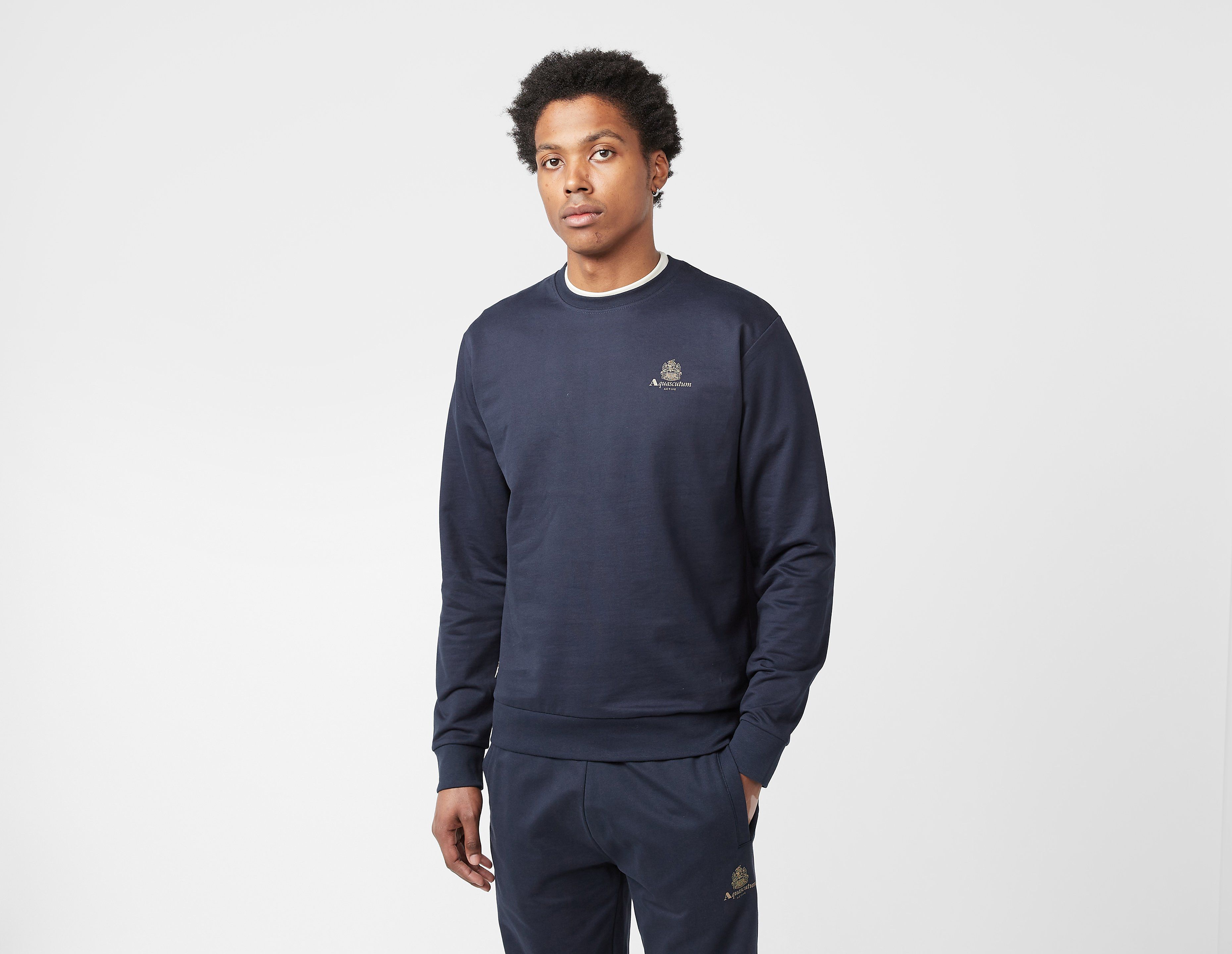 Aquascutum Active Small Logo Sweatshirt, Navy