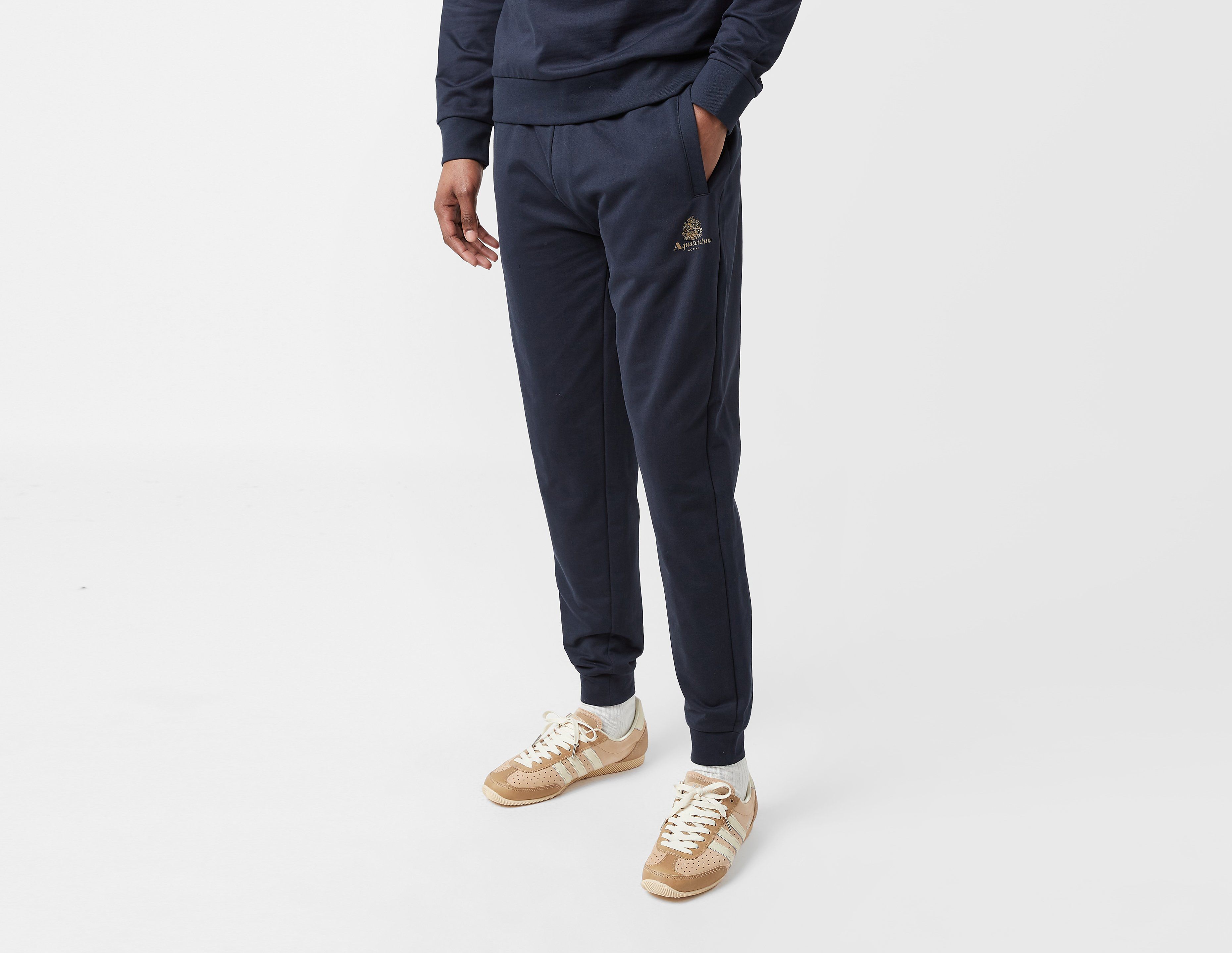 Aquascutum Active Small Logo Track Pants, Navy