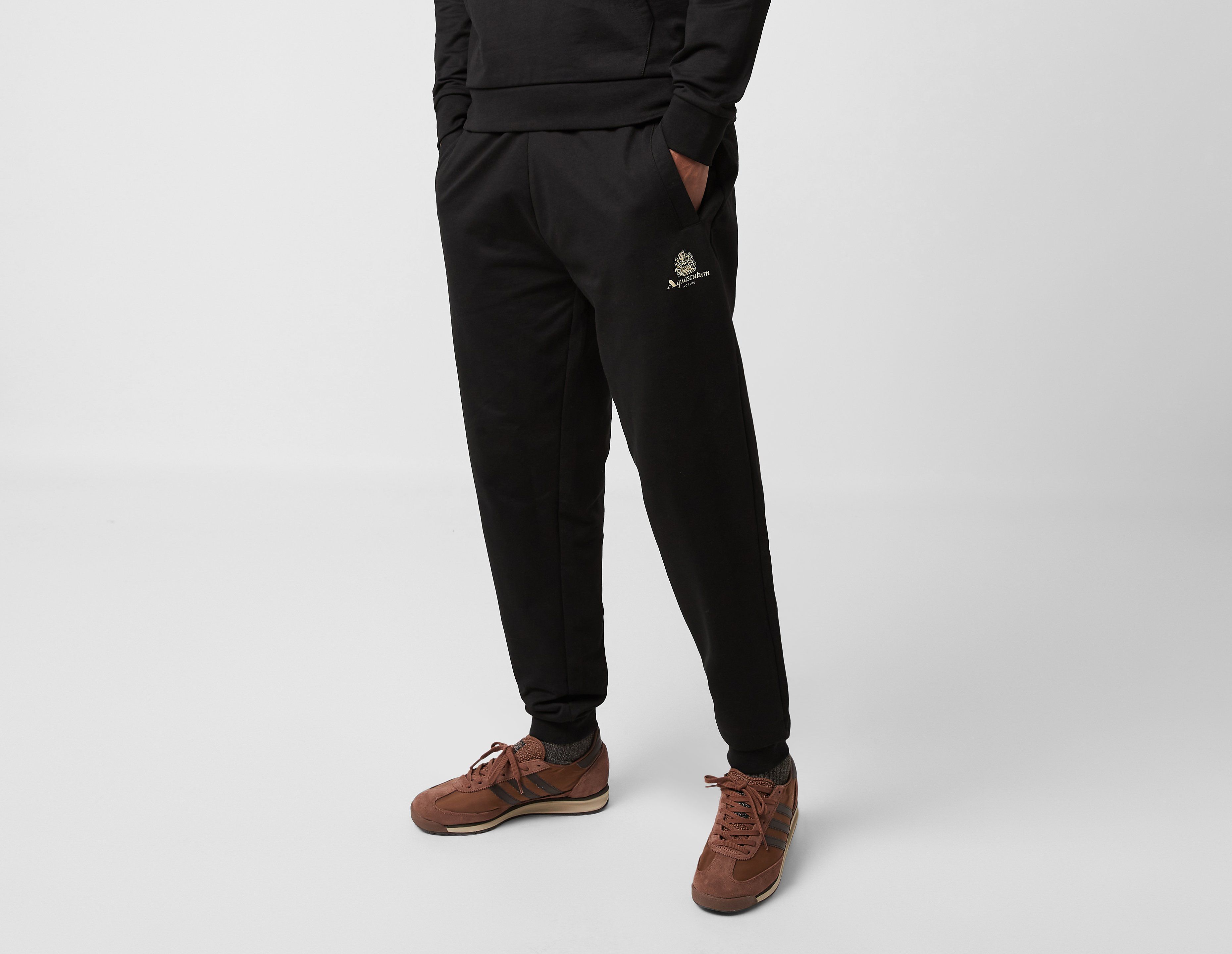 Aquascutum Active Small Logo Track Pants, Black