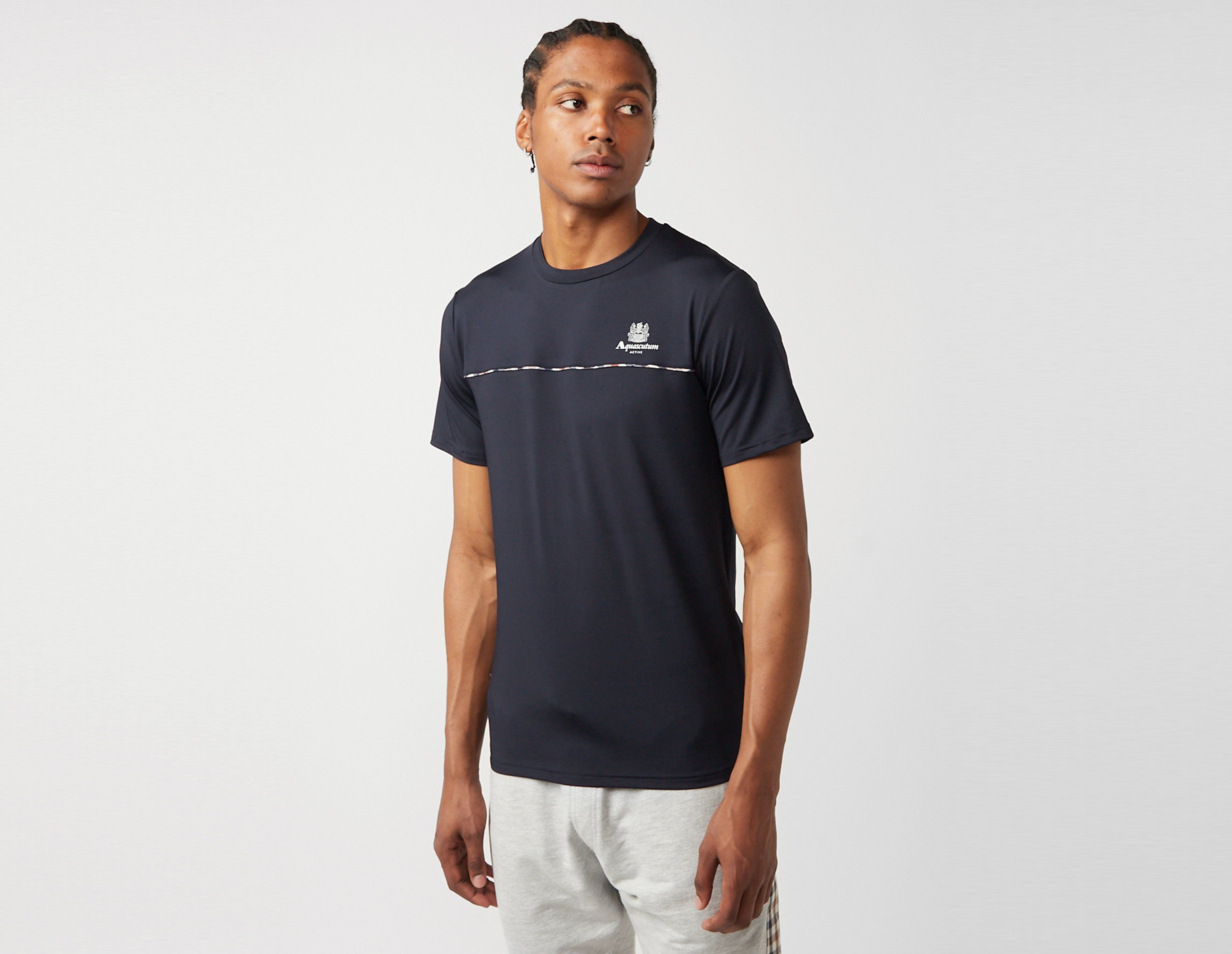 Aquascutum Active Stretch Piping T-Shirt, Navy