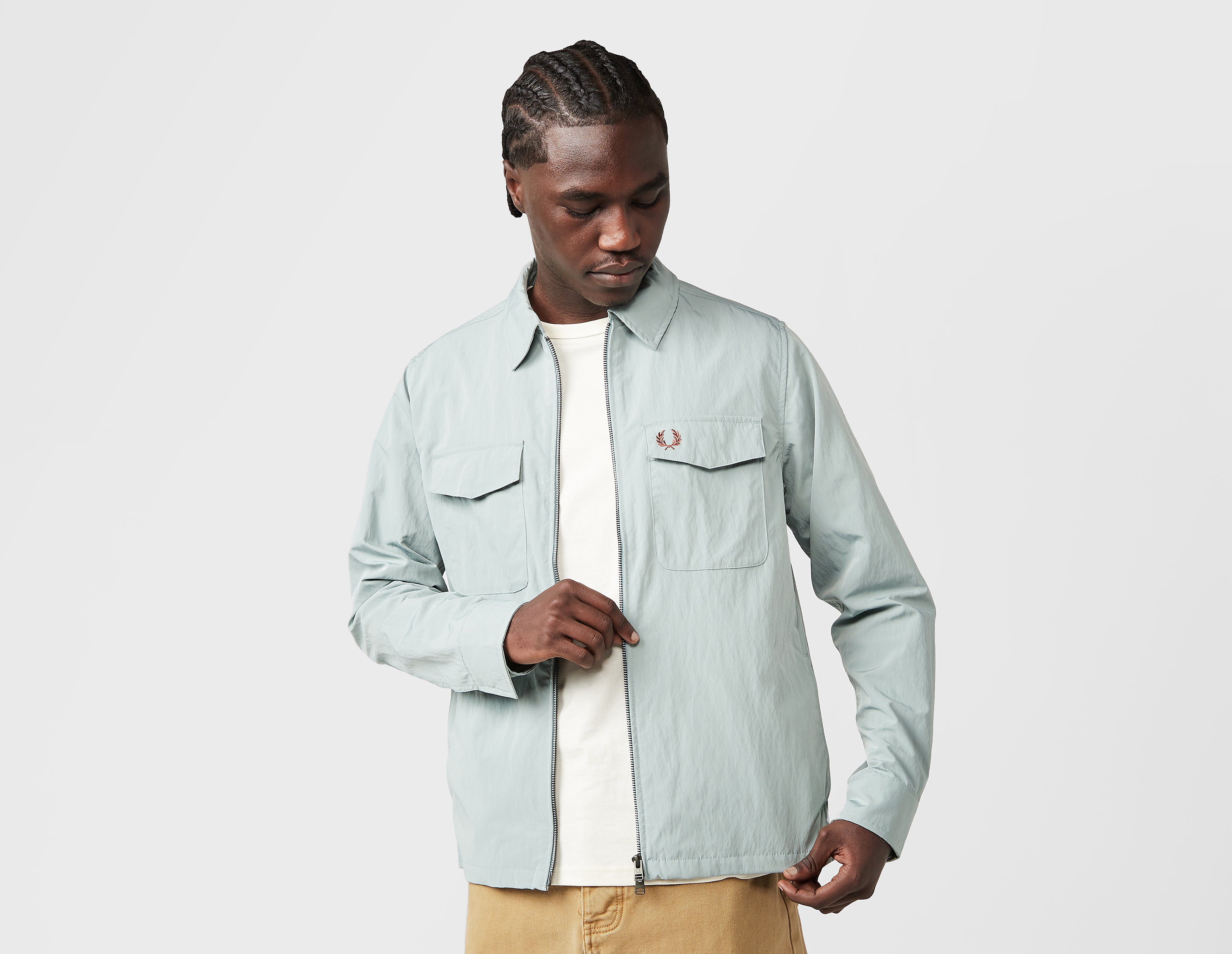 Fred Perry Zip Overshirt, Blue