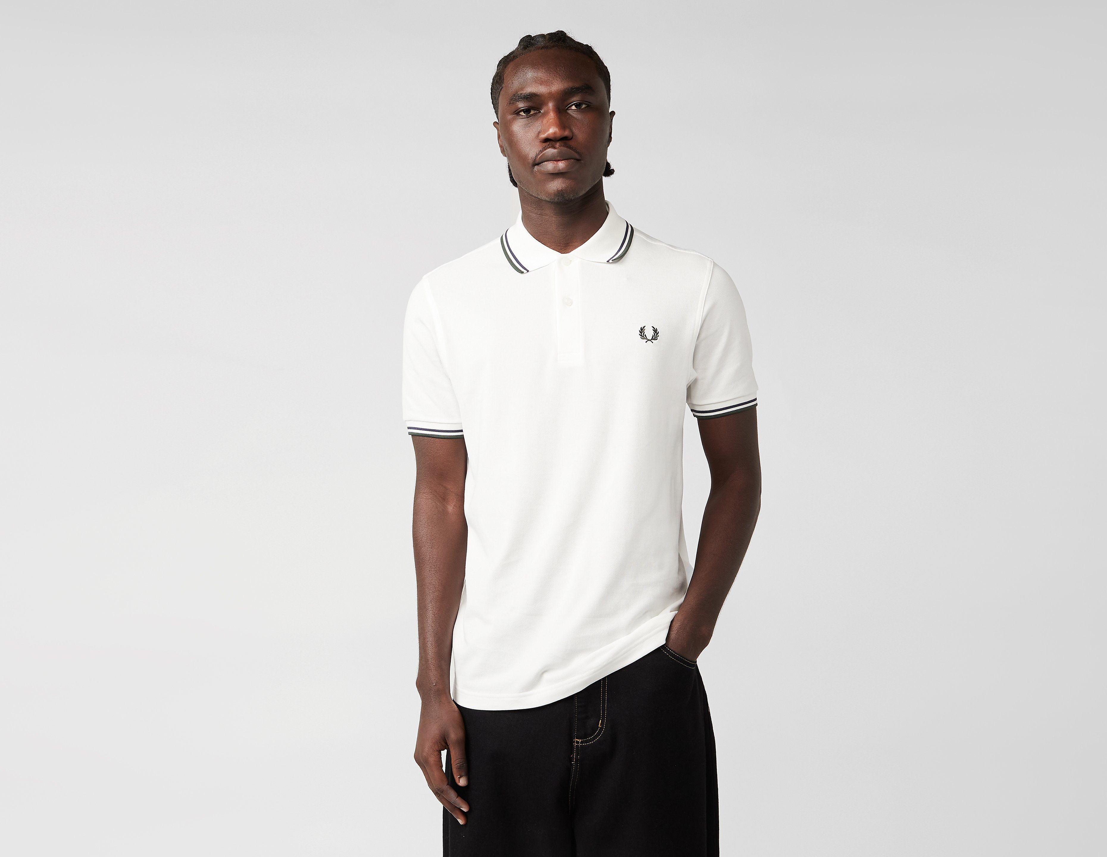 Fred Perry Twin Tipped Polo Shirt, White