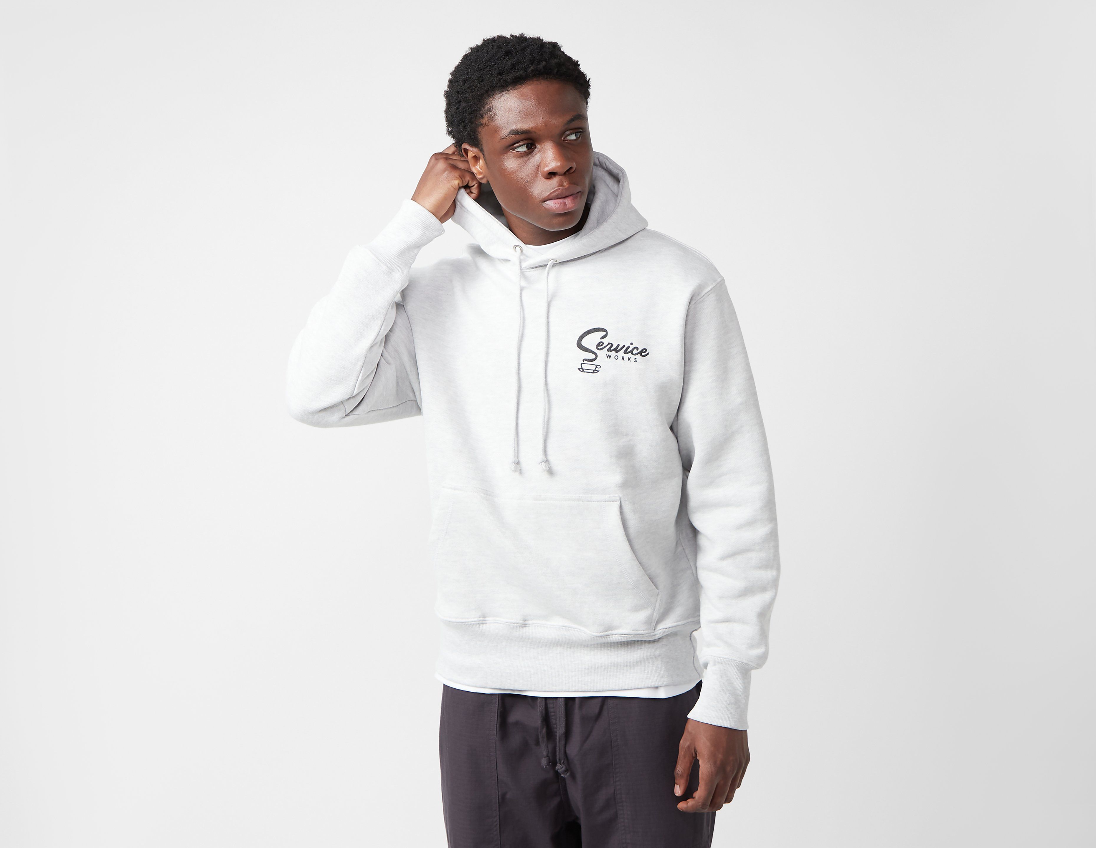 Service Works Espresso Hoodie, Grey