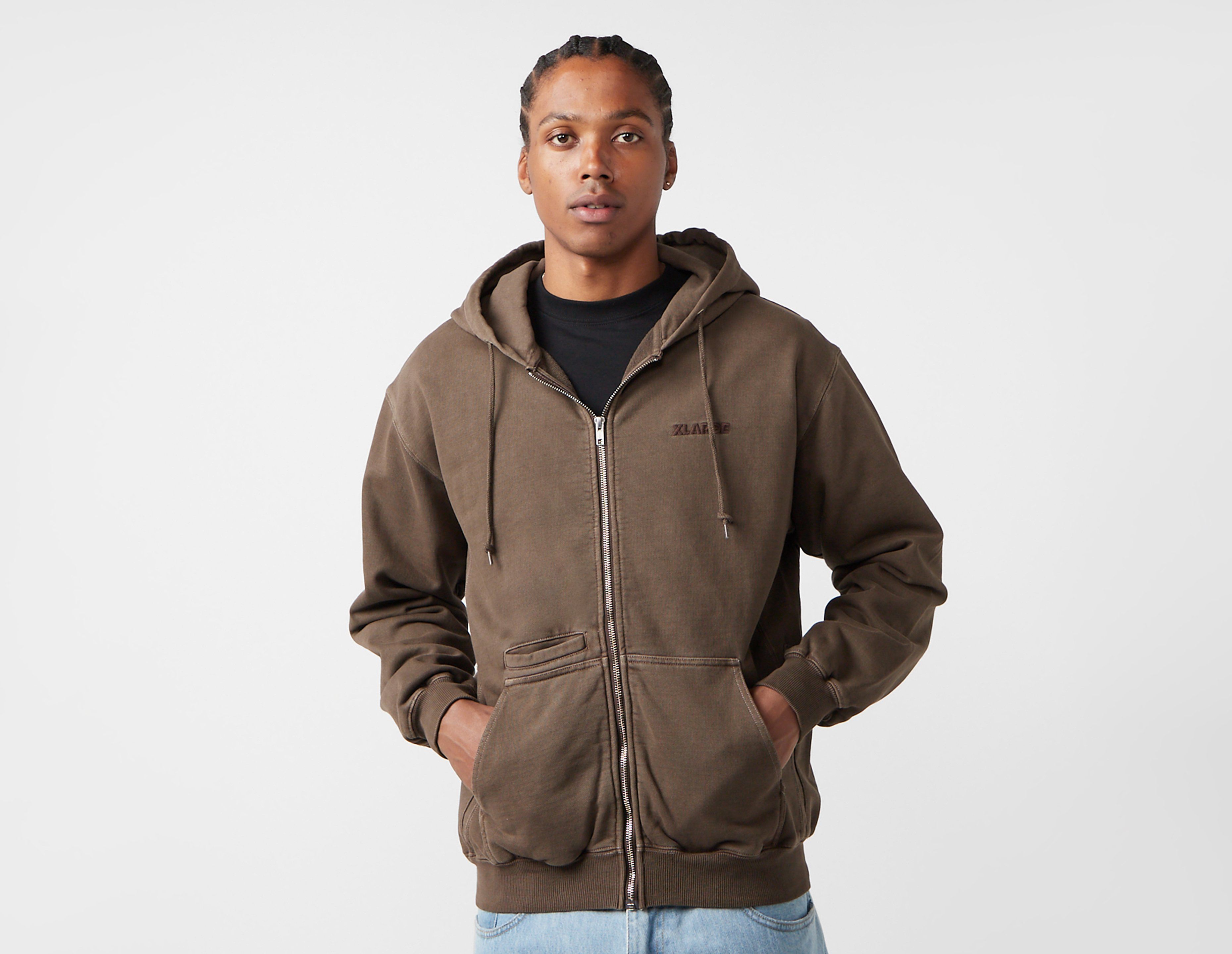 XLarge Pigment Dyed Zip Hoodie, Brown