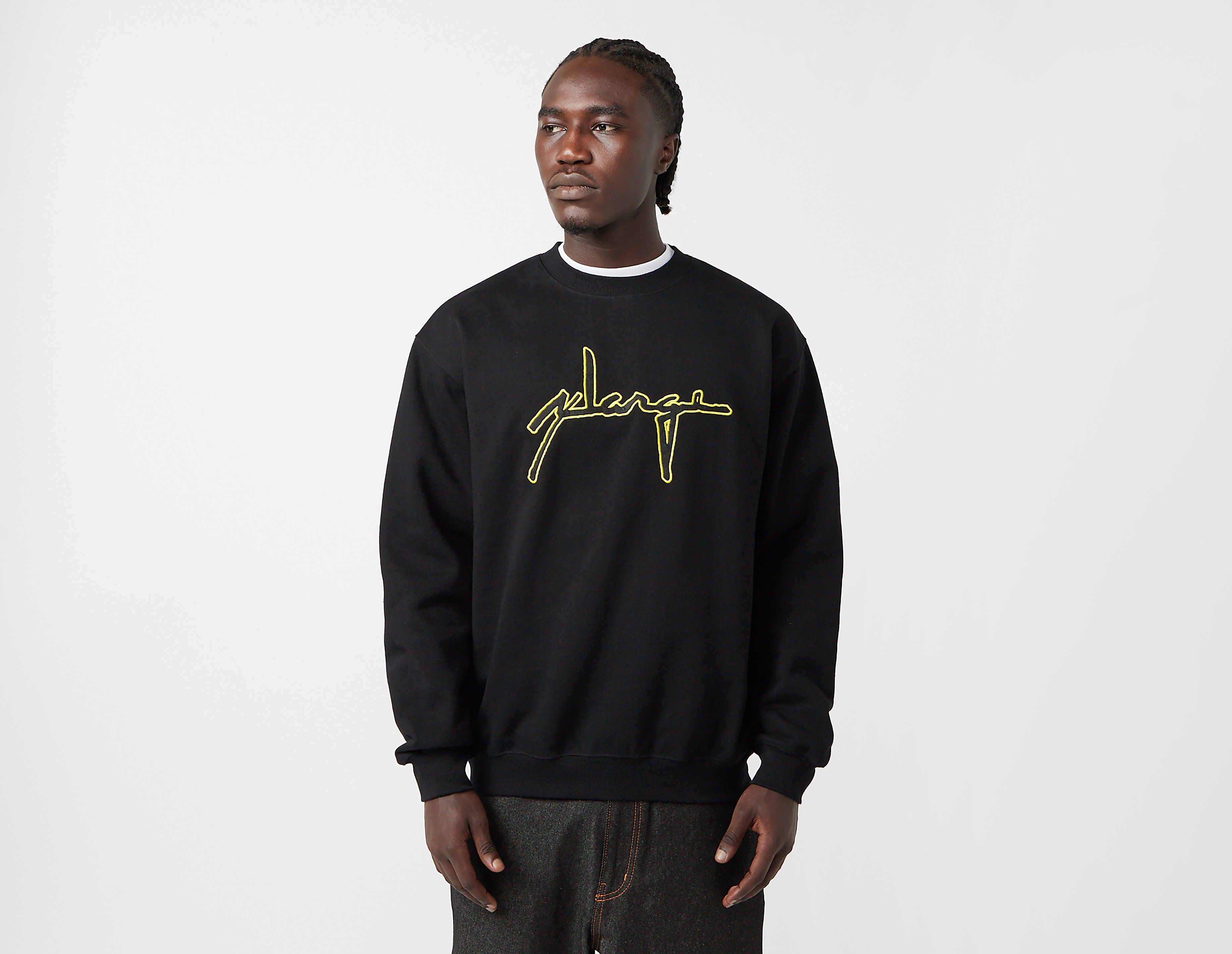 XLARGE Distortion Logo Crewneck Sweatshirt, Black