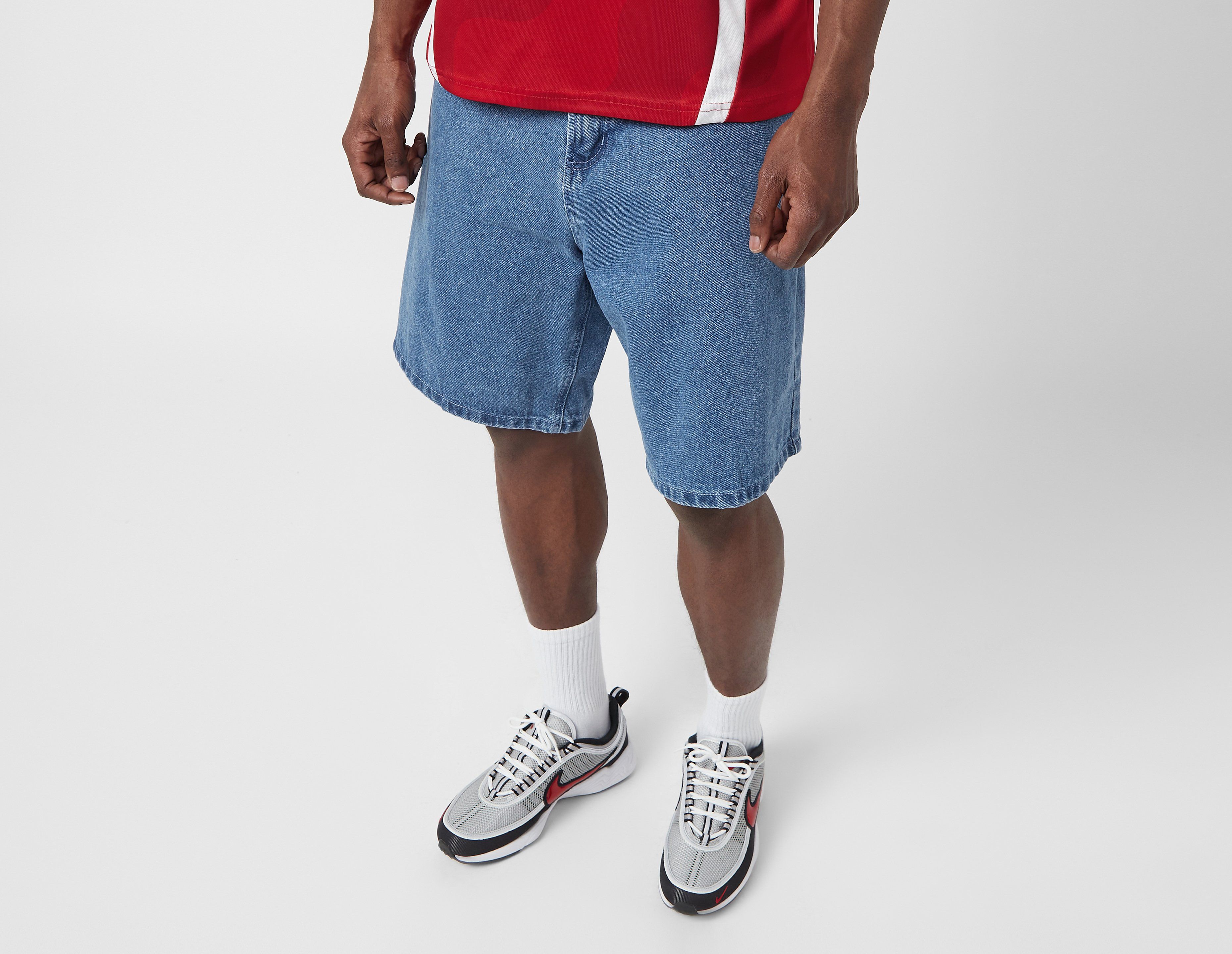Obey Bigwig Baggy Denim Shorts, Blue