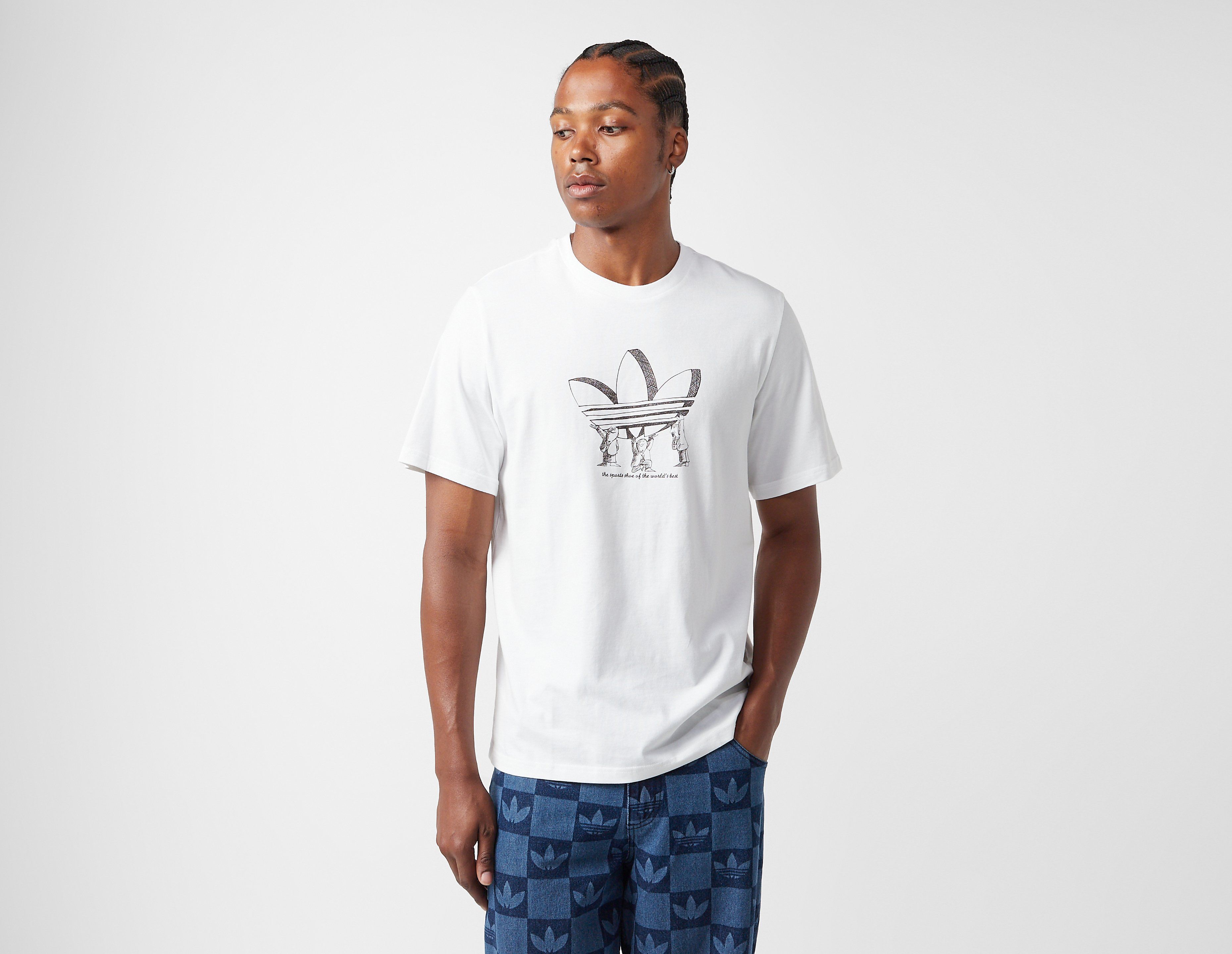 Adidas Originals Trefoil Lift T-Shirt, wit