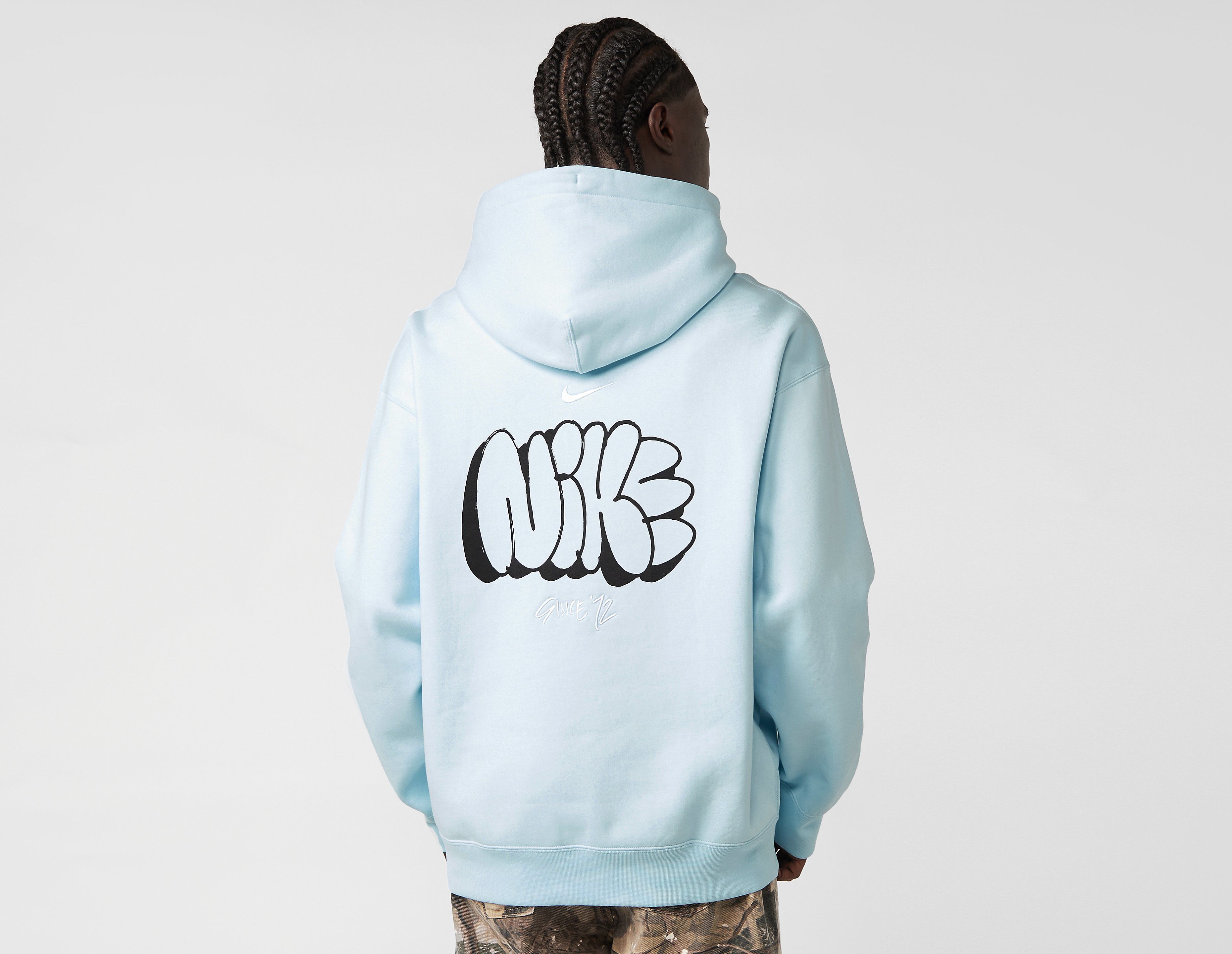 Nike Solo Swoosh Graffiti Hoodie, Blue