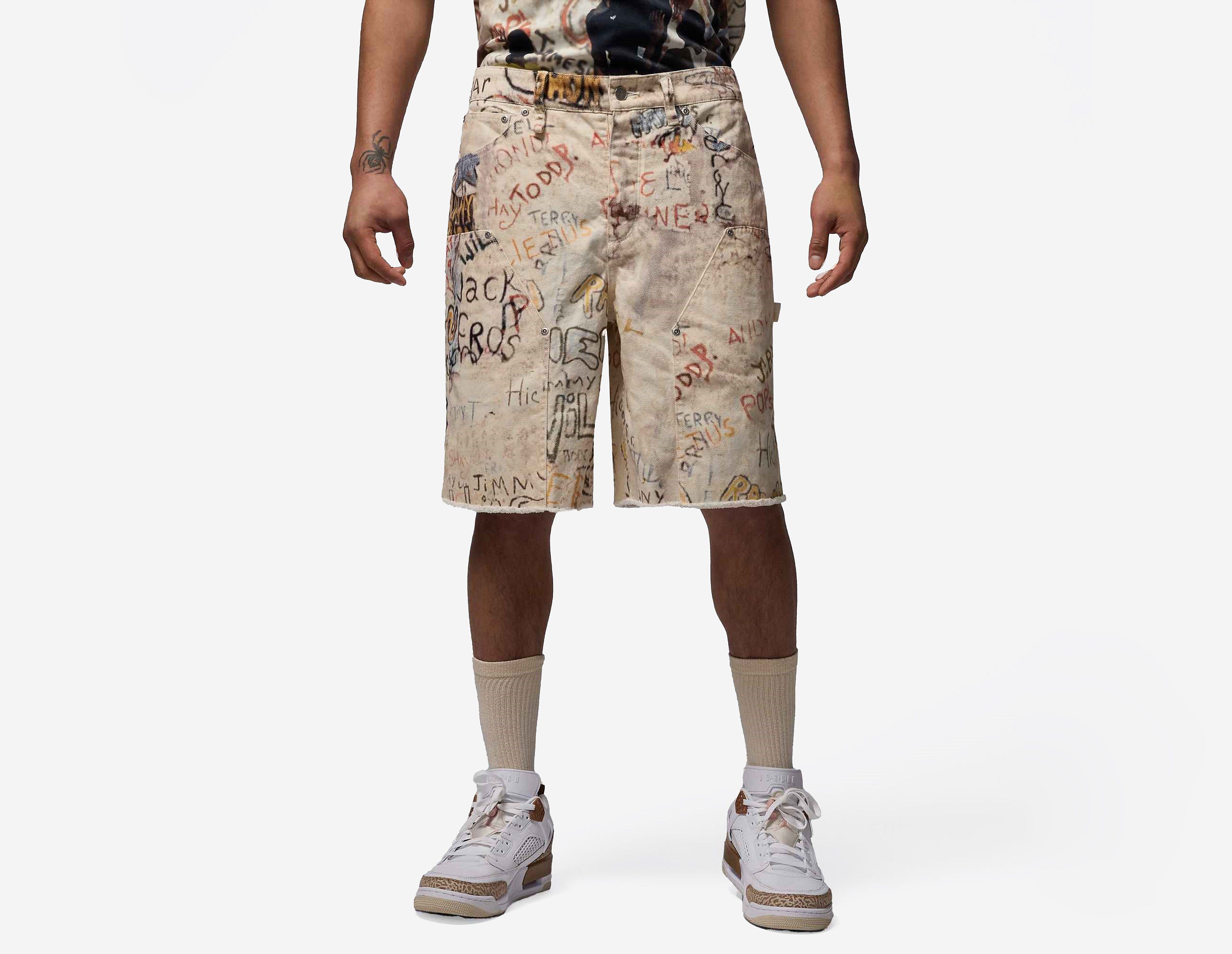 Jordan Printed Shorts, Ecru Tint