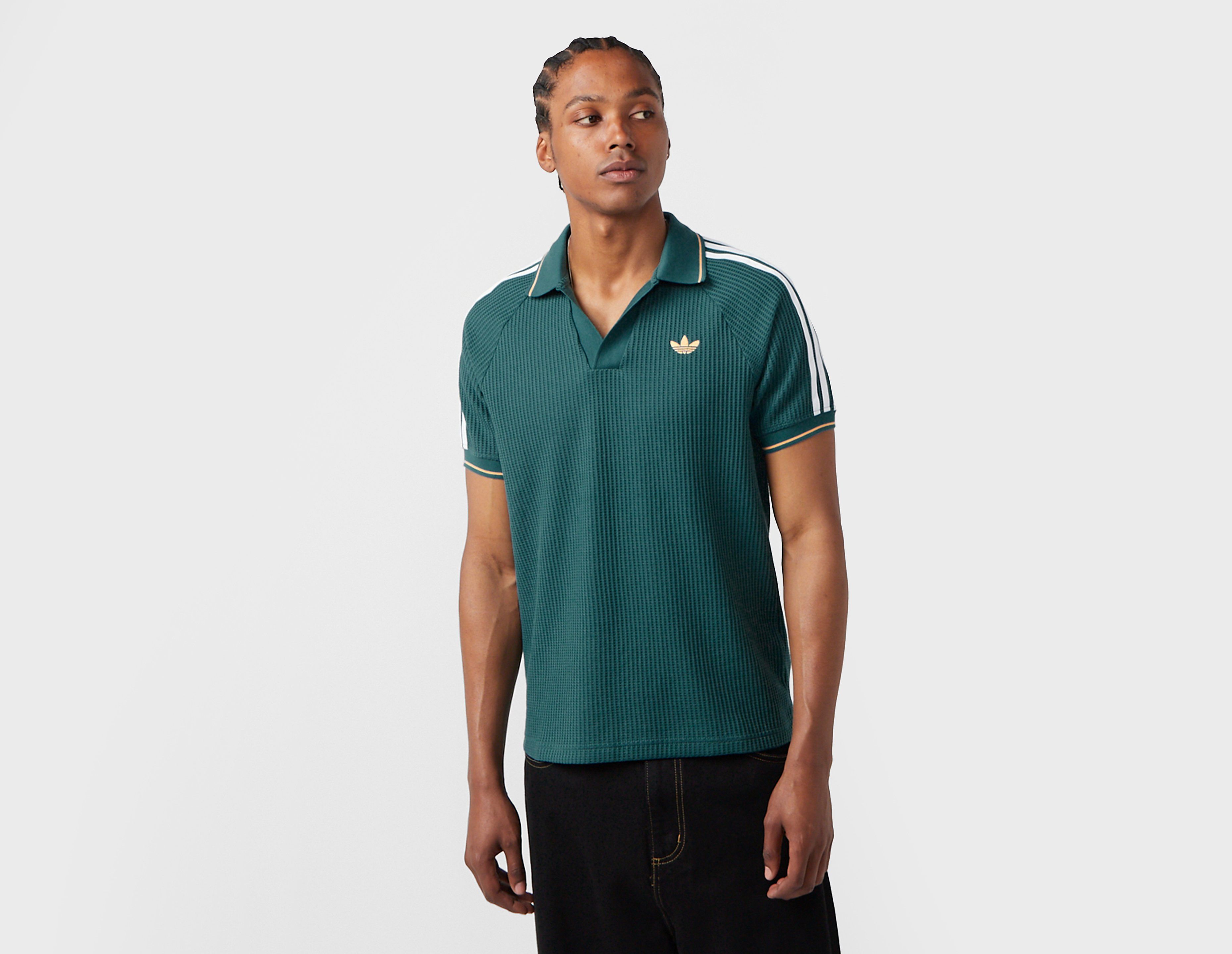 Adidas Originals Waffle Knit Polo, Green
