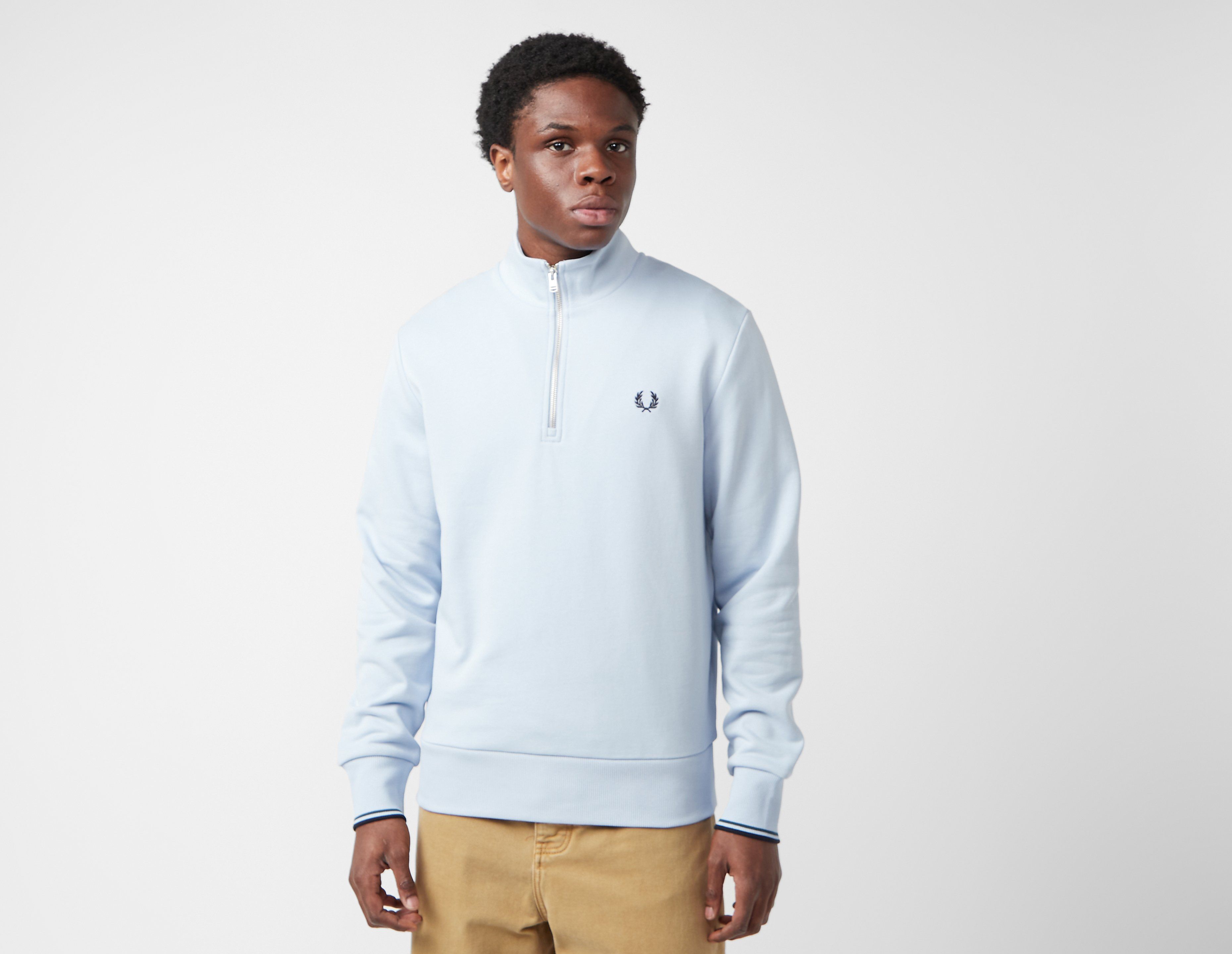 Fred Perry 1/2 Zip Sweatshirt, Blue