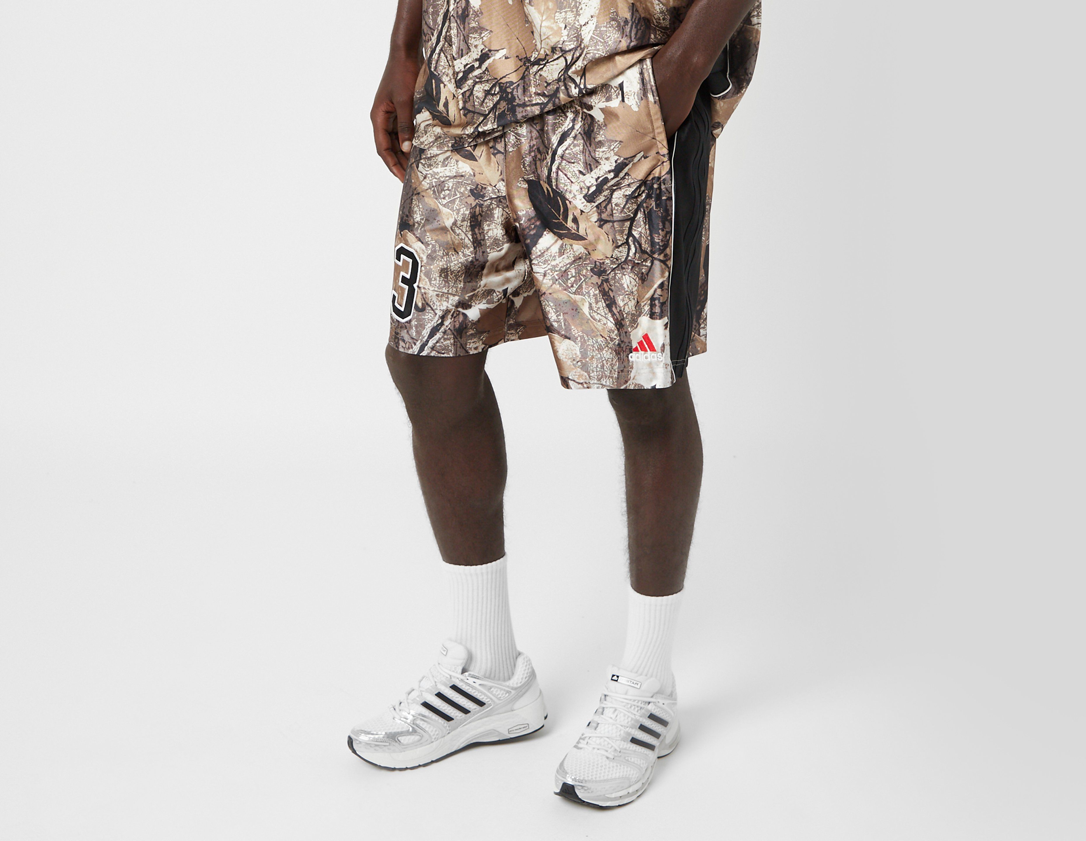 Adidas Originals Camo Football Shorts, Brown