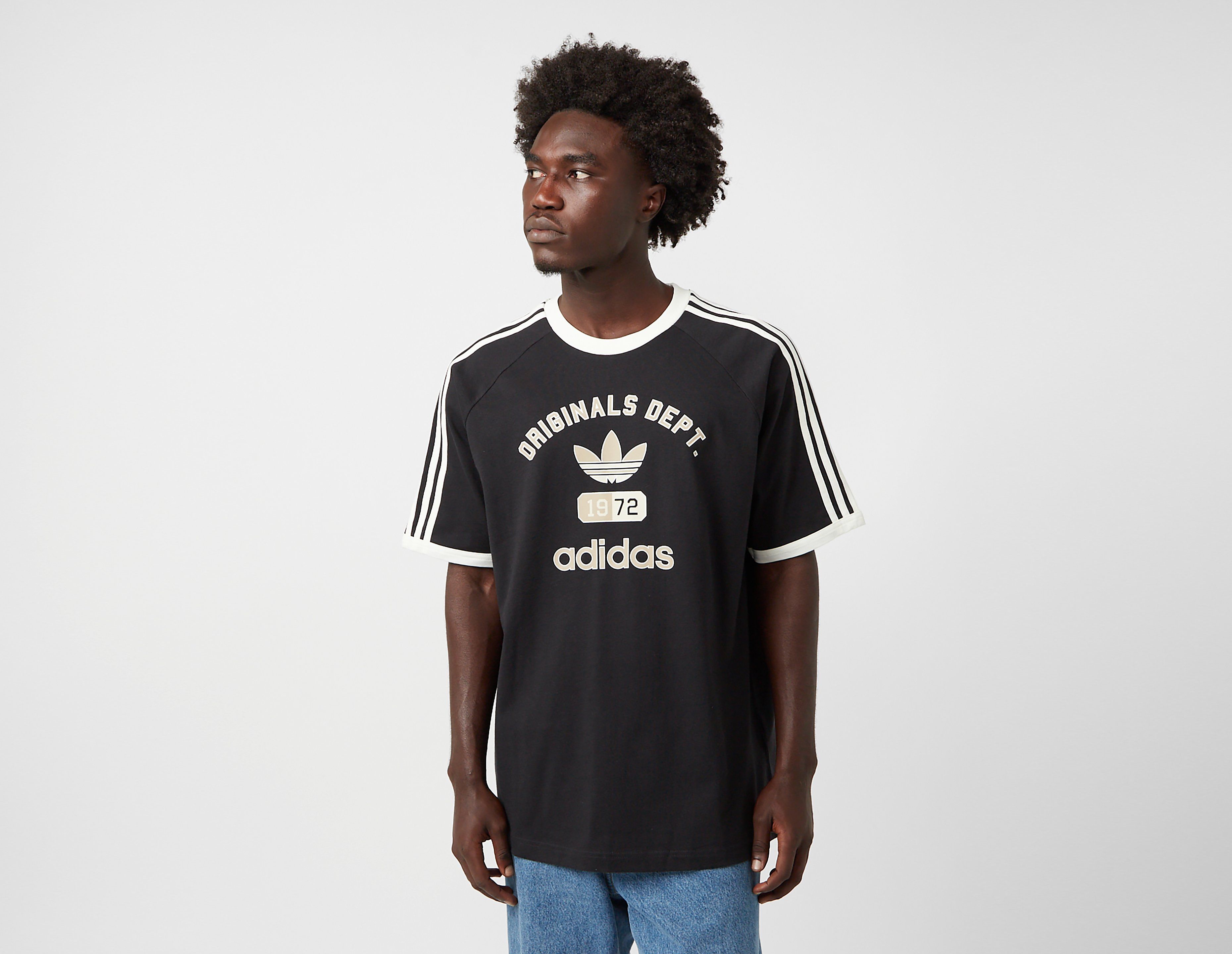 Adidas Originals Dept. 3-Stripes T-Shirt, Black