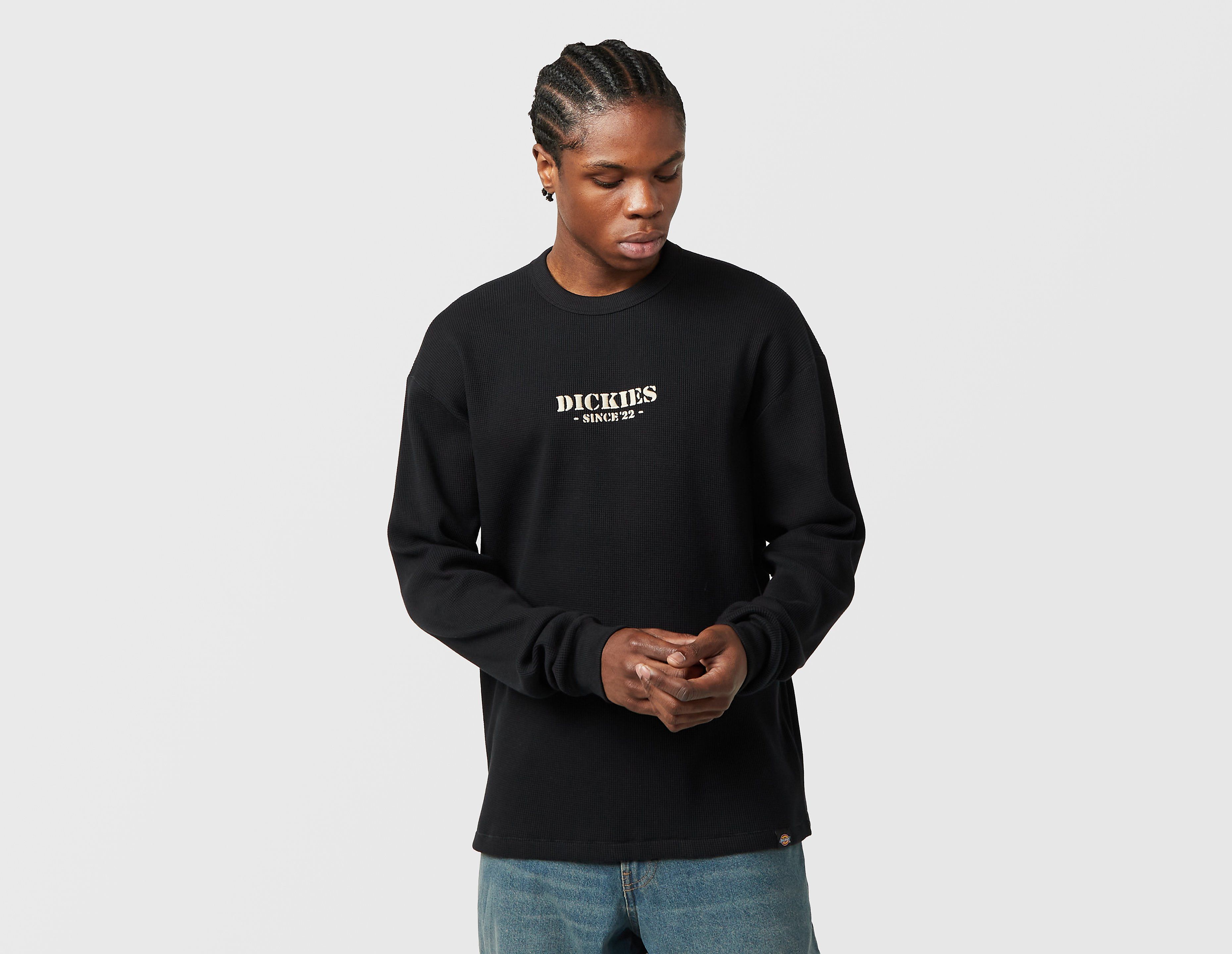 Dickies Waffle Long Sleeve T-Shirt, negro