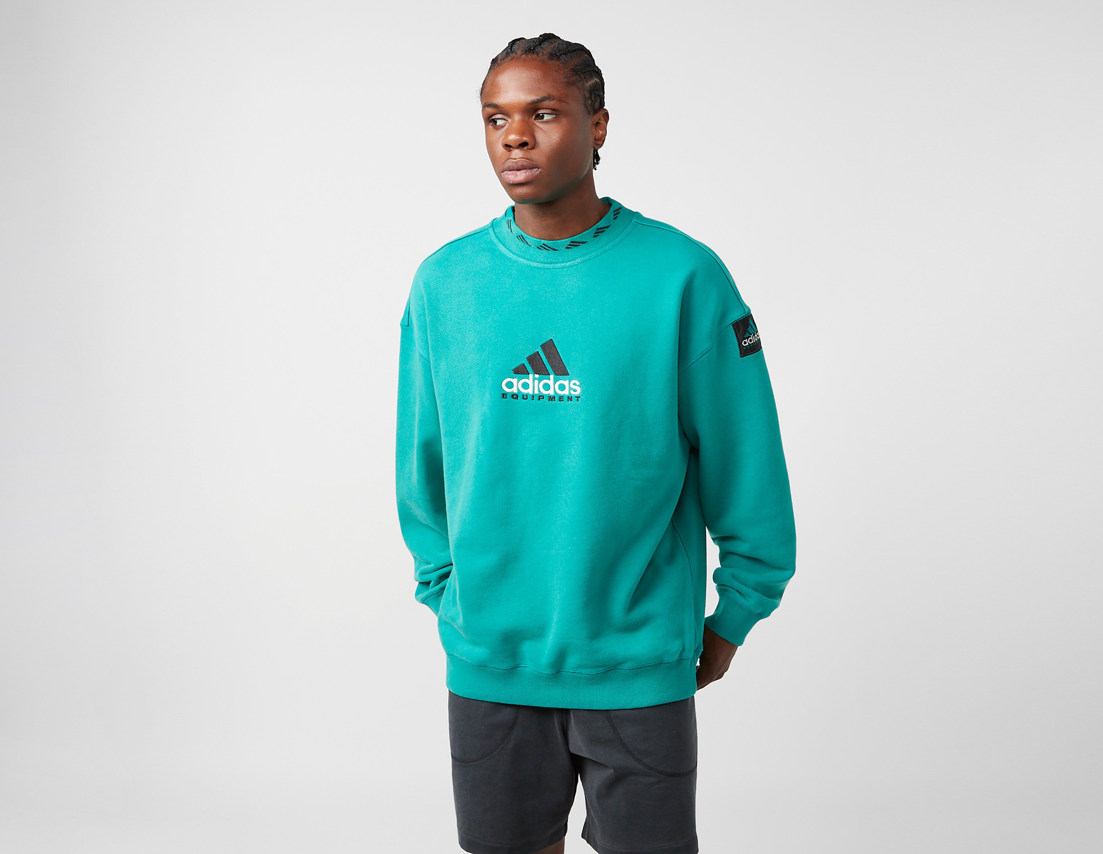 Adidas Originals EQT Washed Sweatshirt, Green