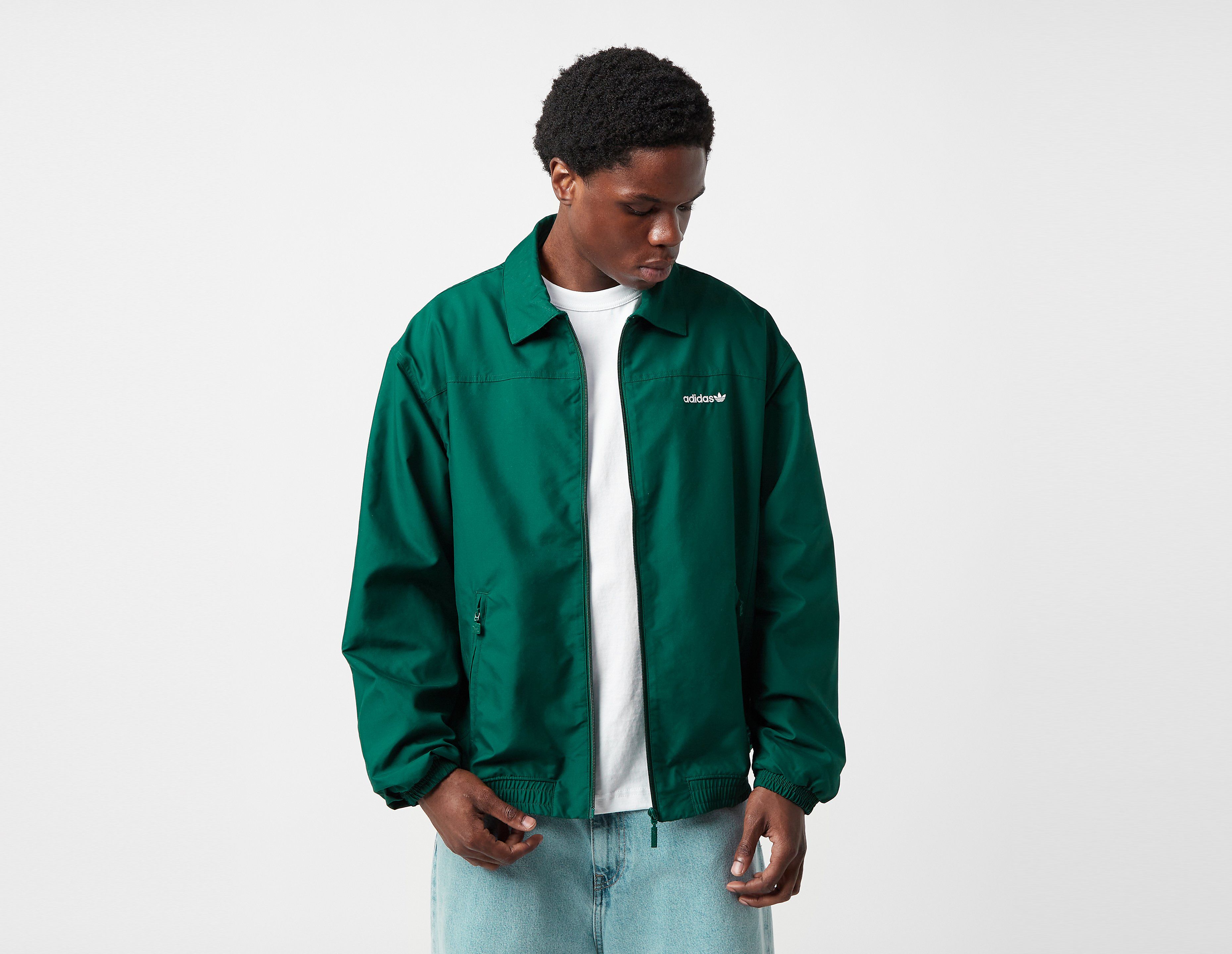 Adidas Originals Brushed Woven Track Top, Green