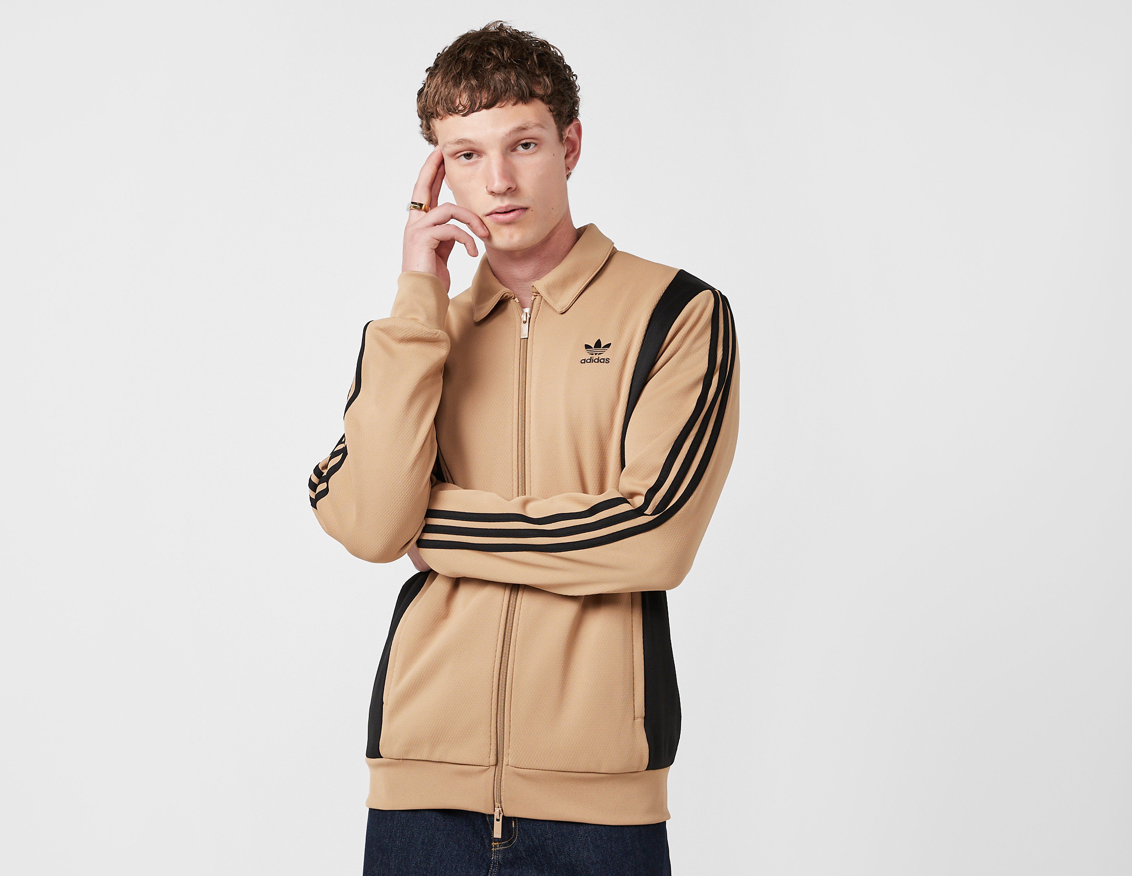 Adidas Originals Adicolor Panel Track Top, Brown