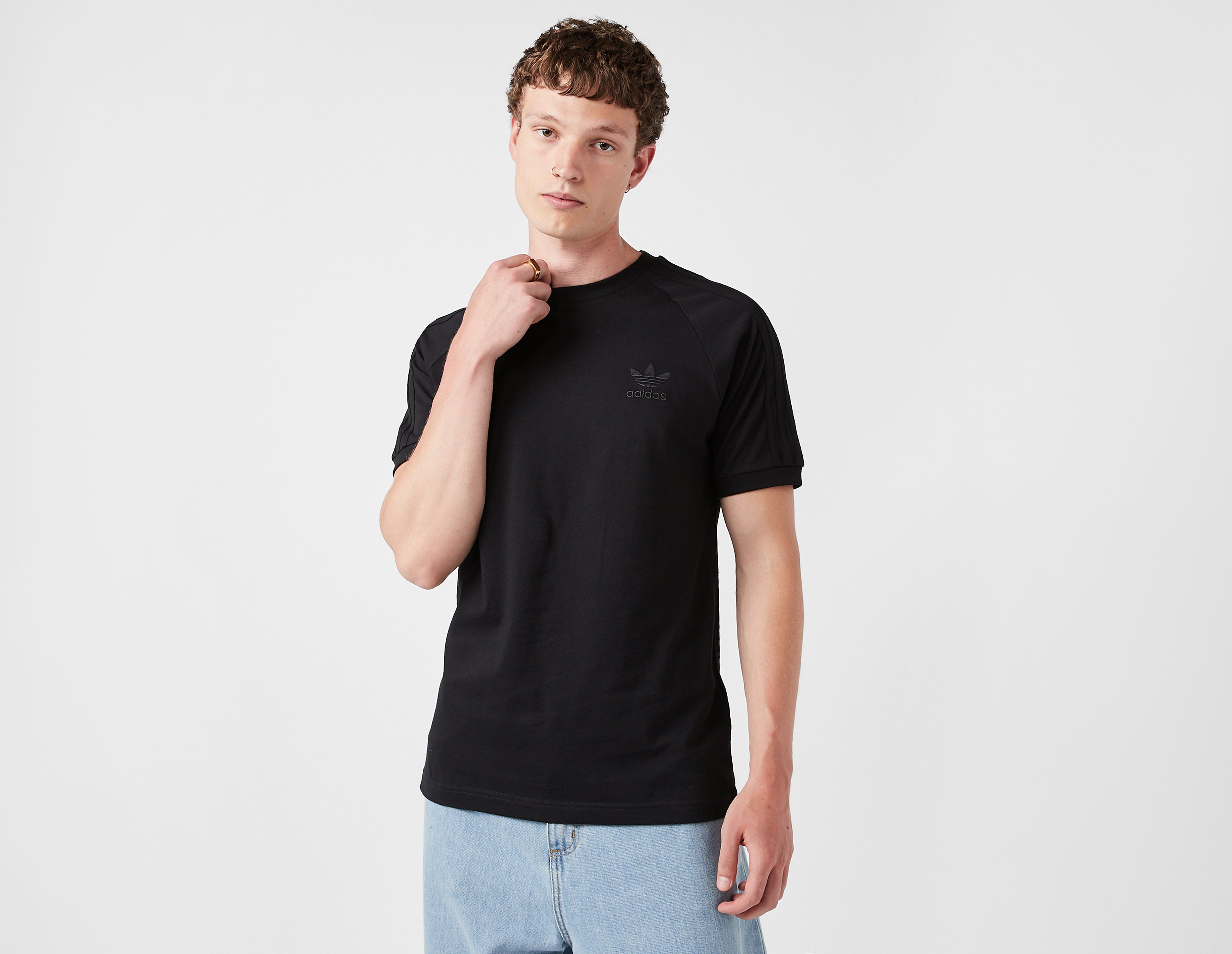 Adidas Originals Adicolor Classics 3-Stripes T-Shirt, Black