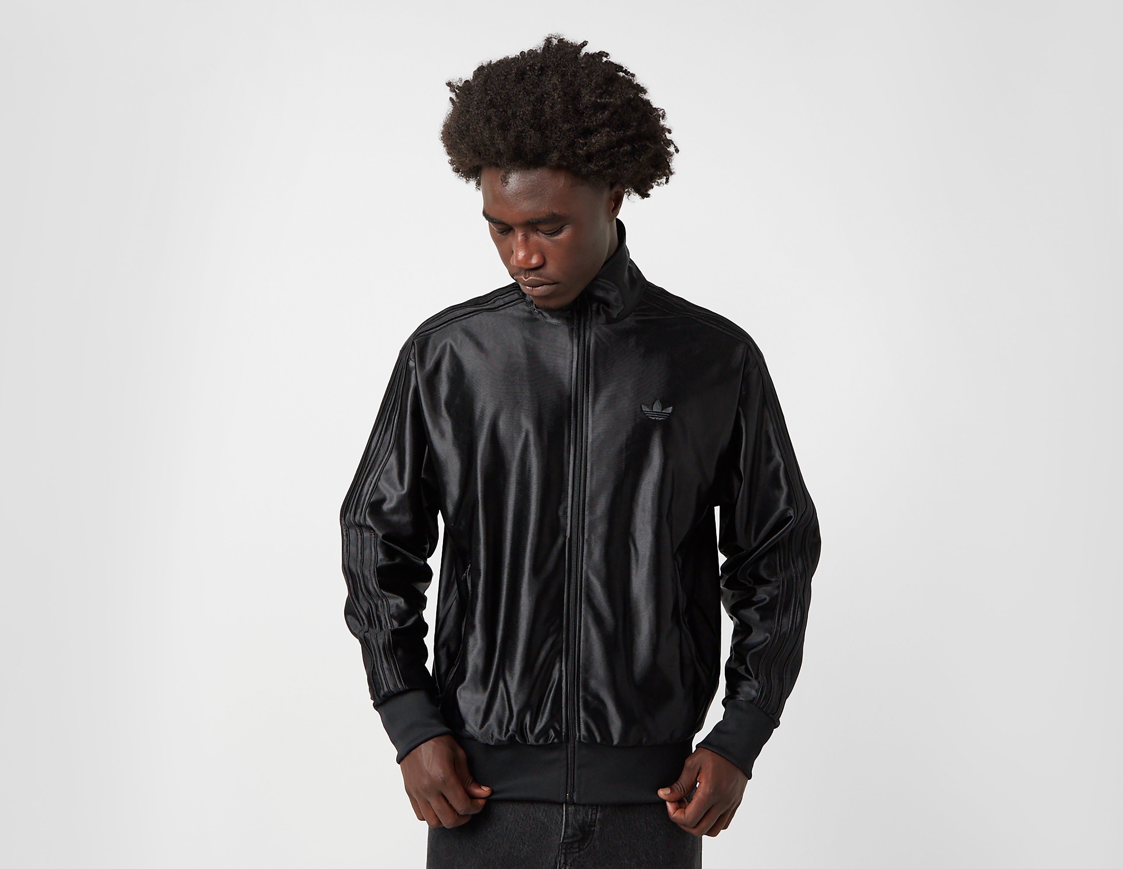 Adidas Originals Firebird Adicolor Metallic Track Top, Black