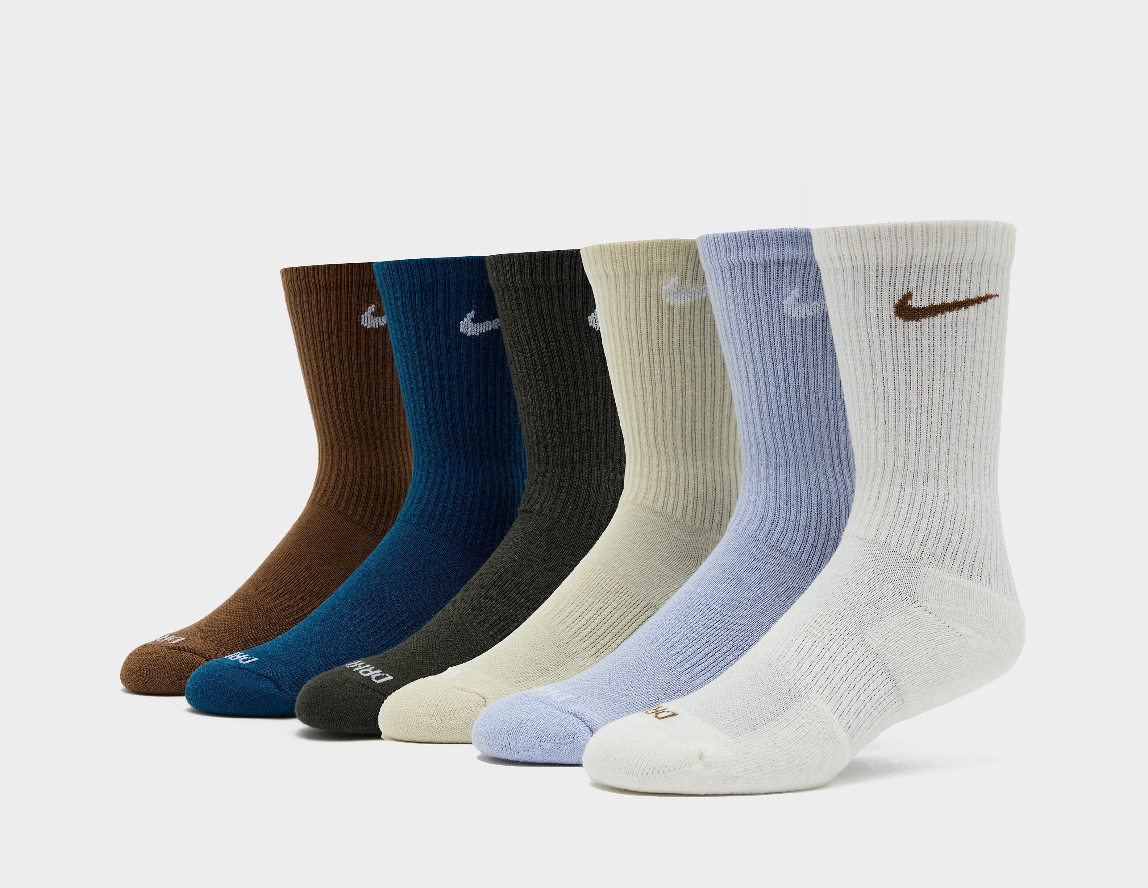 Nike 6-Pack Everyday Cushioned Training Crew Socks