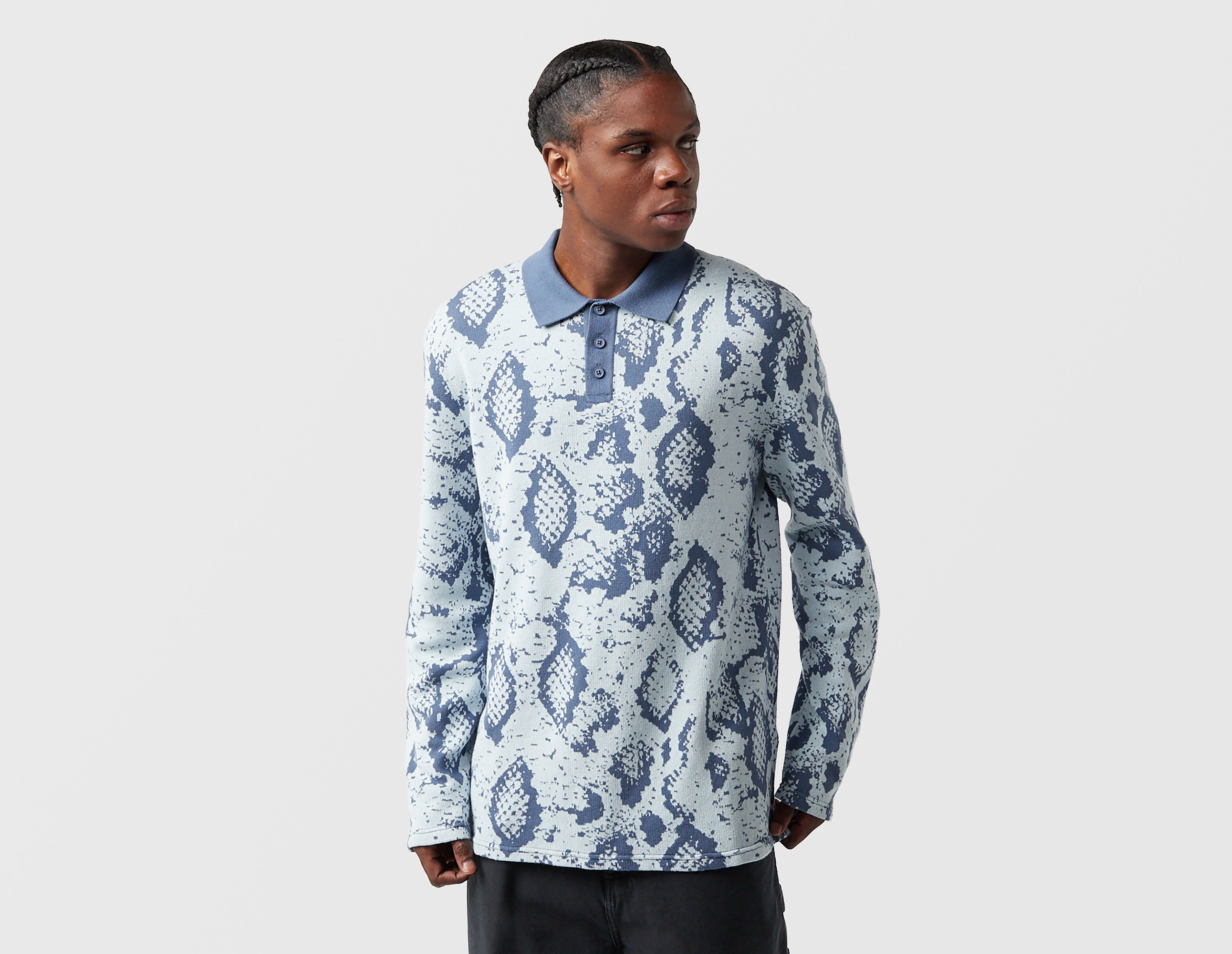 Vans Raw Instinct Long Sleeve Polo, blauw