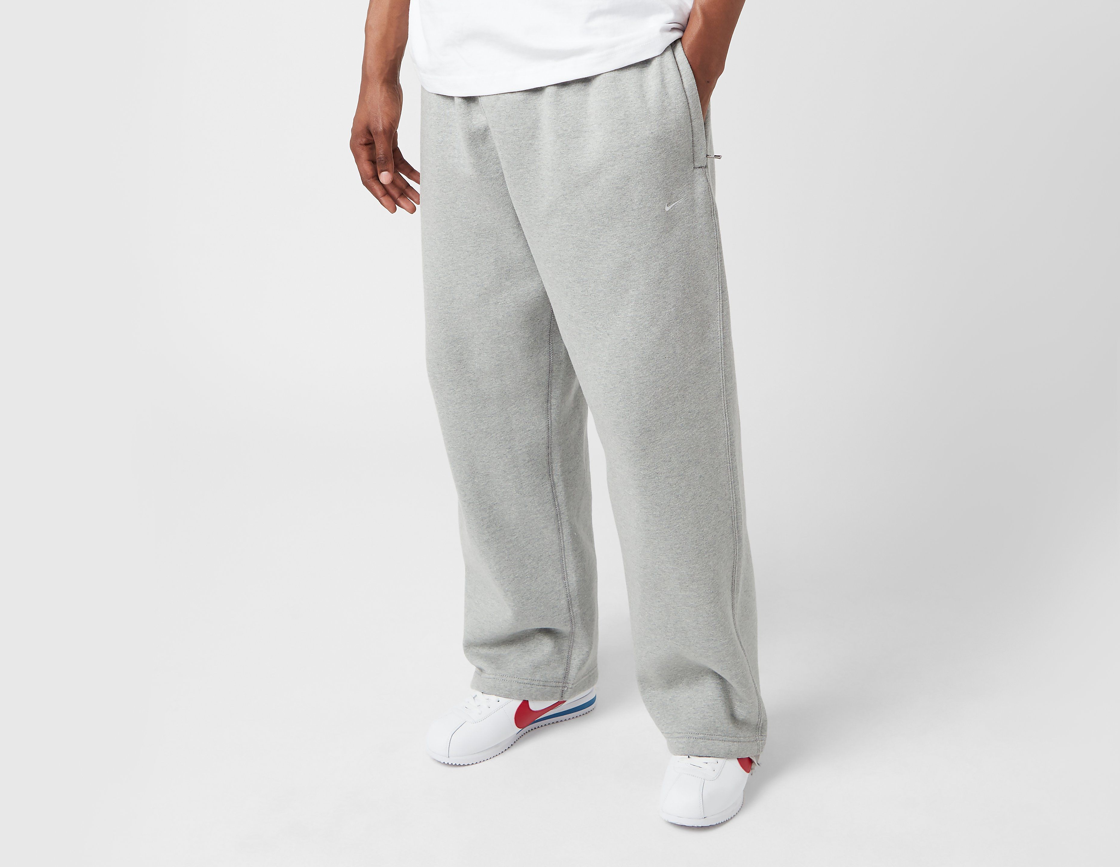 Nike Solo Swoosh Open Hem Fleece Pants