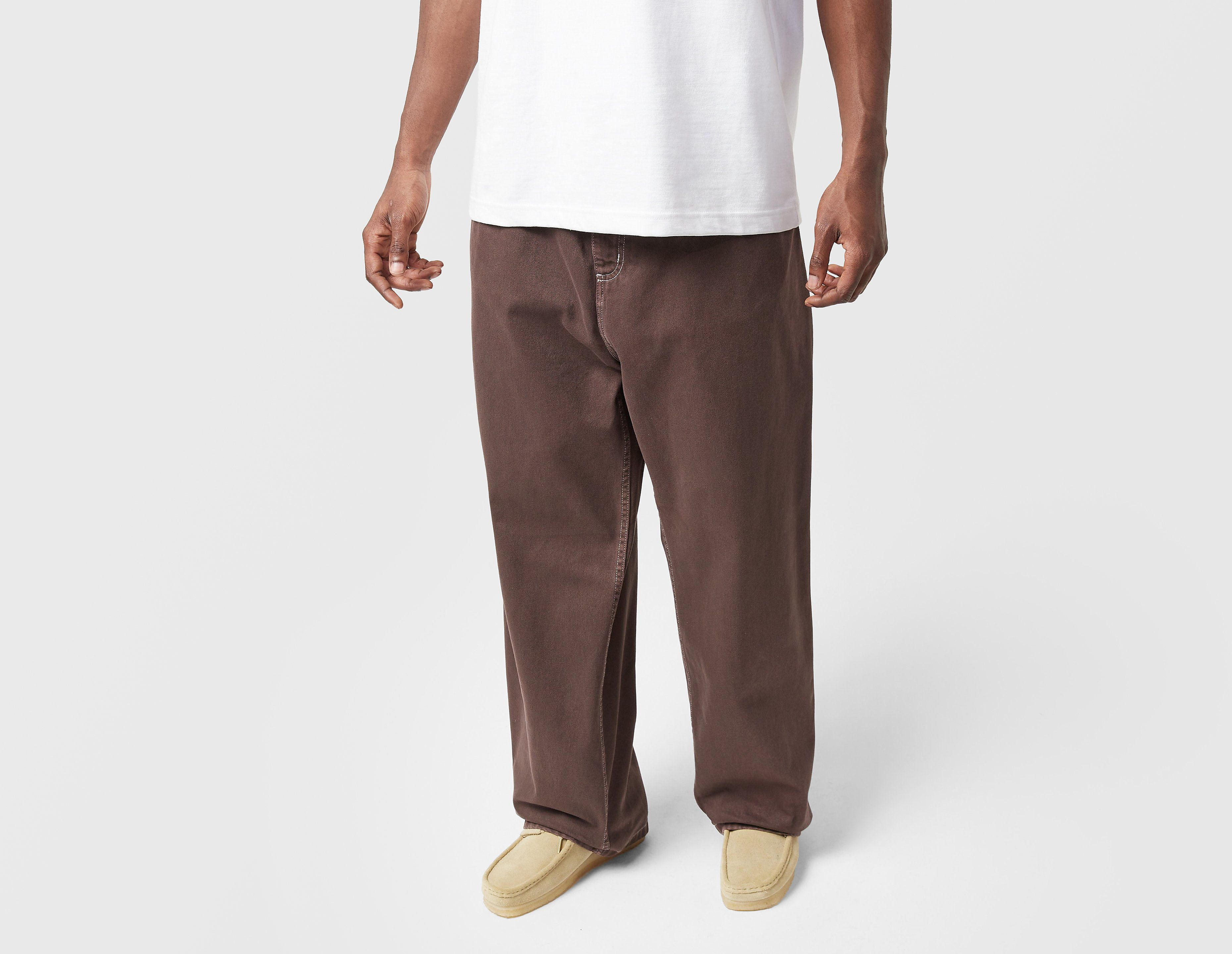 Carhartt WIP pantalón Brandon, marrón