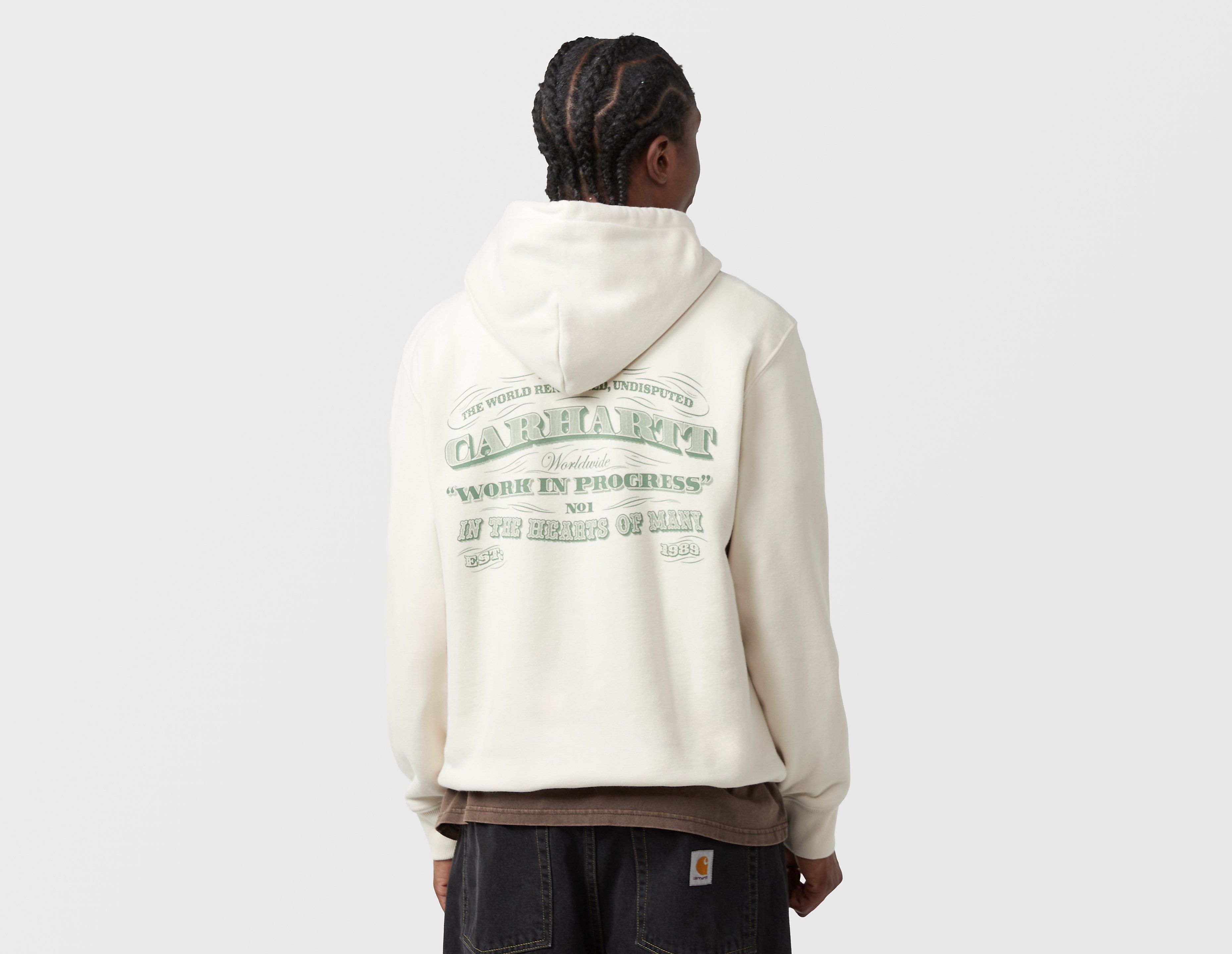 Carhartt WIP 3 One 3 Hoodie, blanco