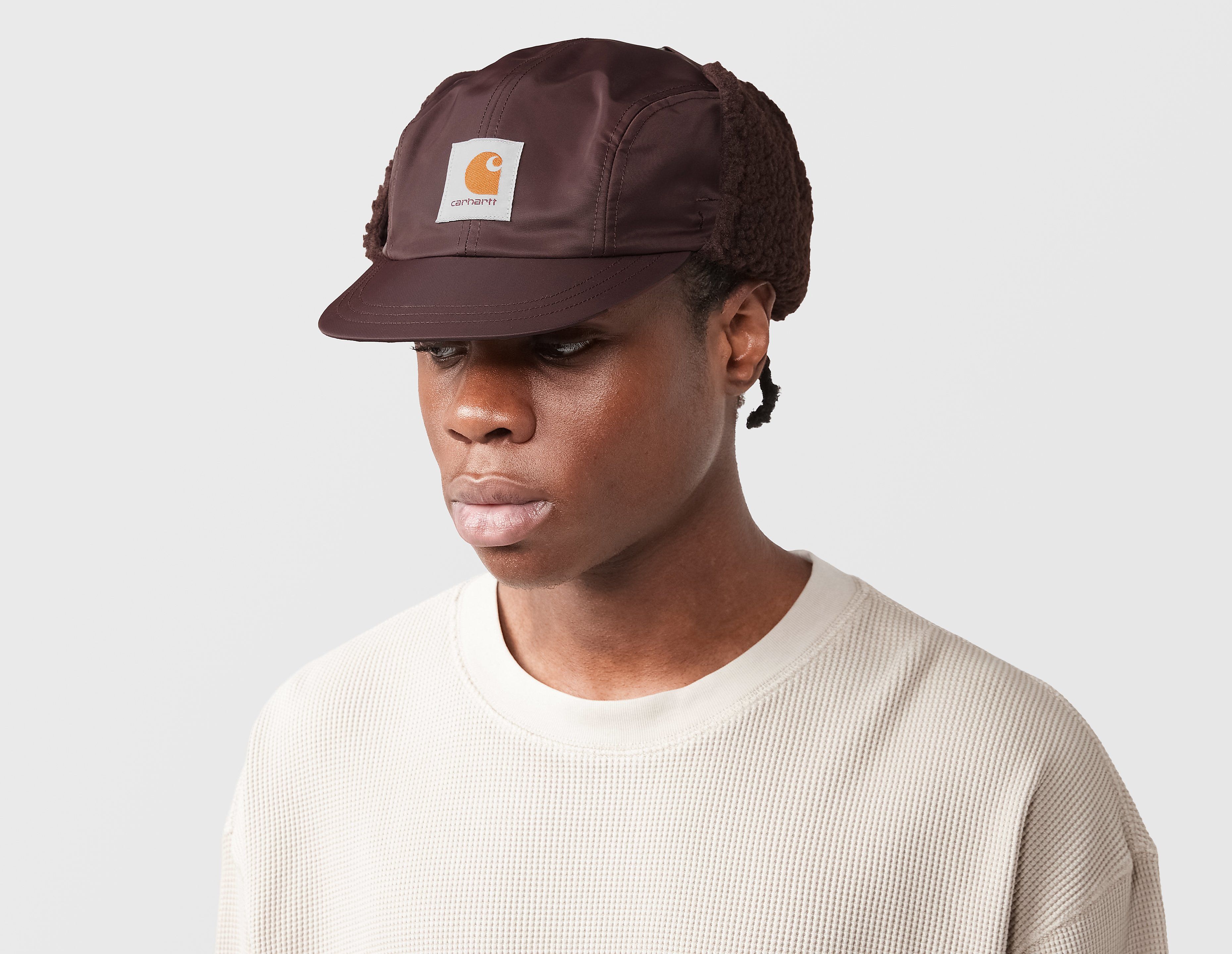 Carhartt WIP Oltera Ear Guard Cap, marrón