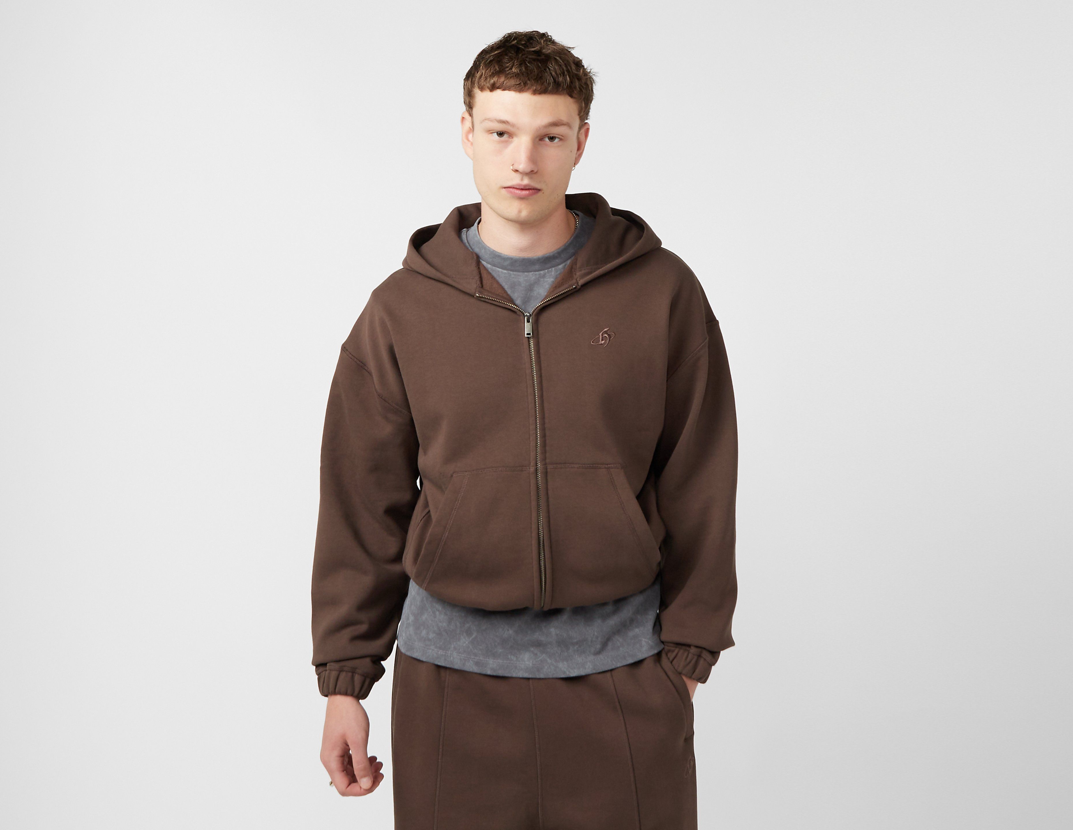 Home Grown Rockwell Zip Hoodie, bruin