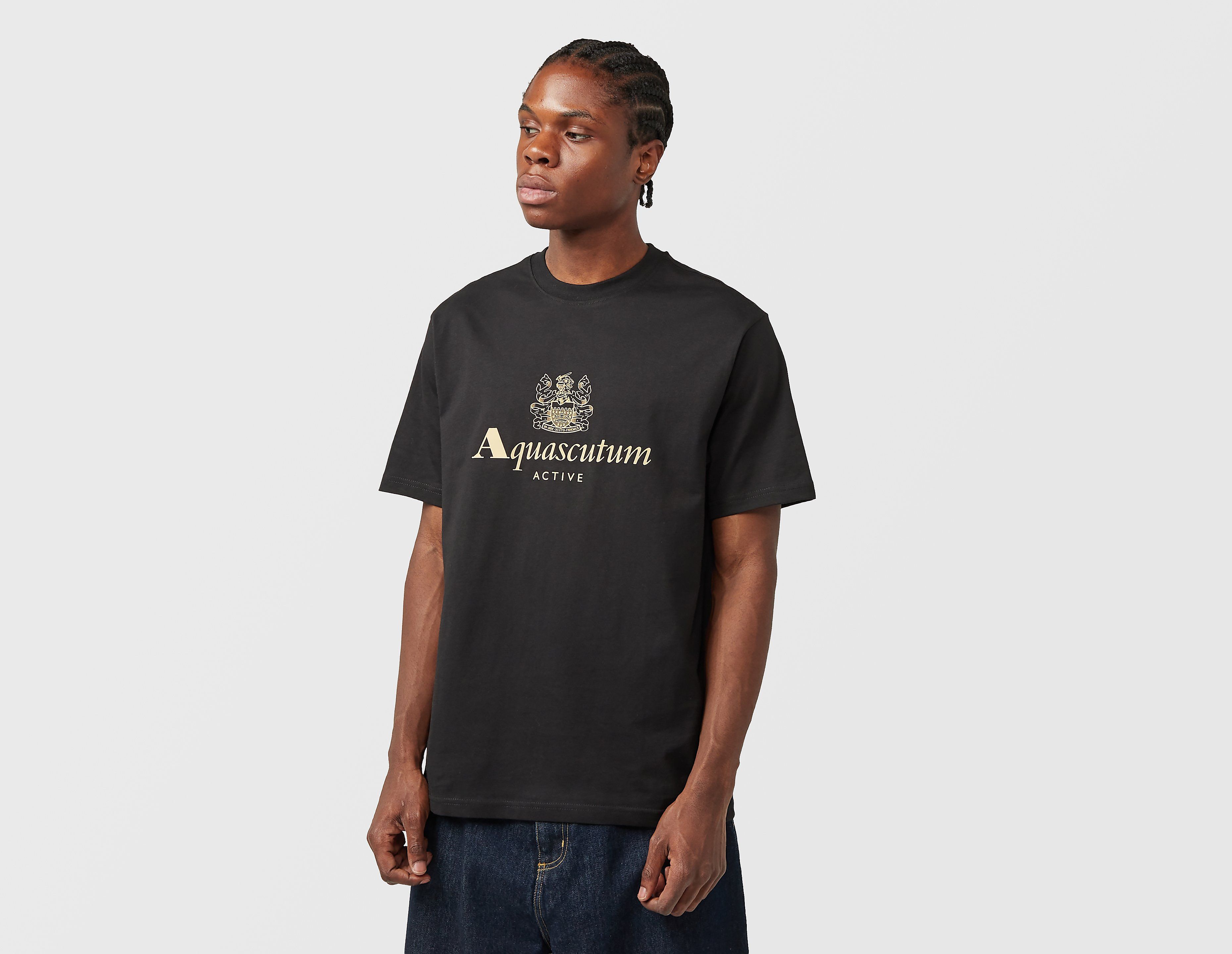 Aquascutum+Active+Big+Logo+T-Shirt,+noir