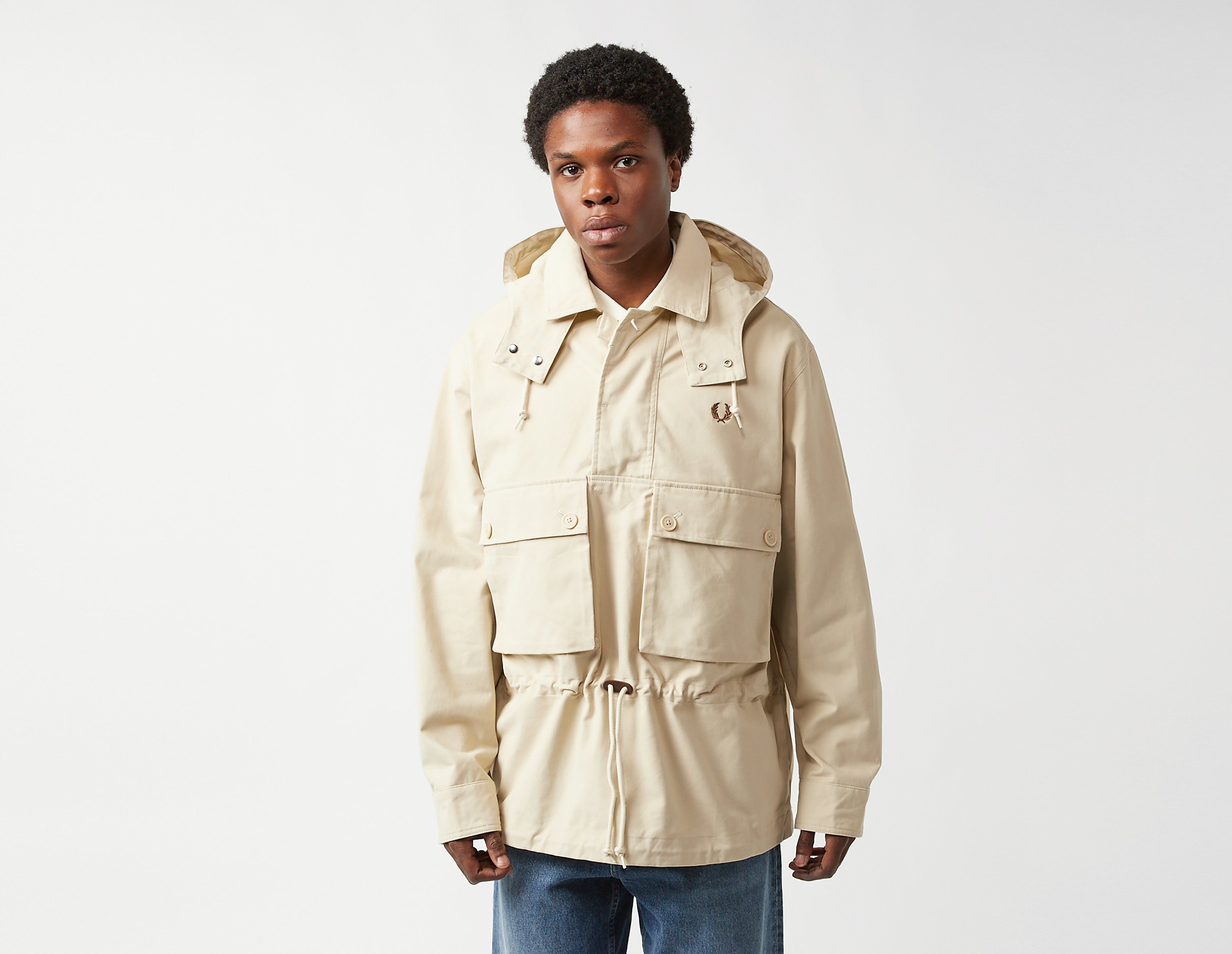 Fred Perry Coaches Smock Jacket, crème