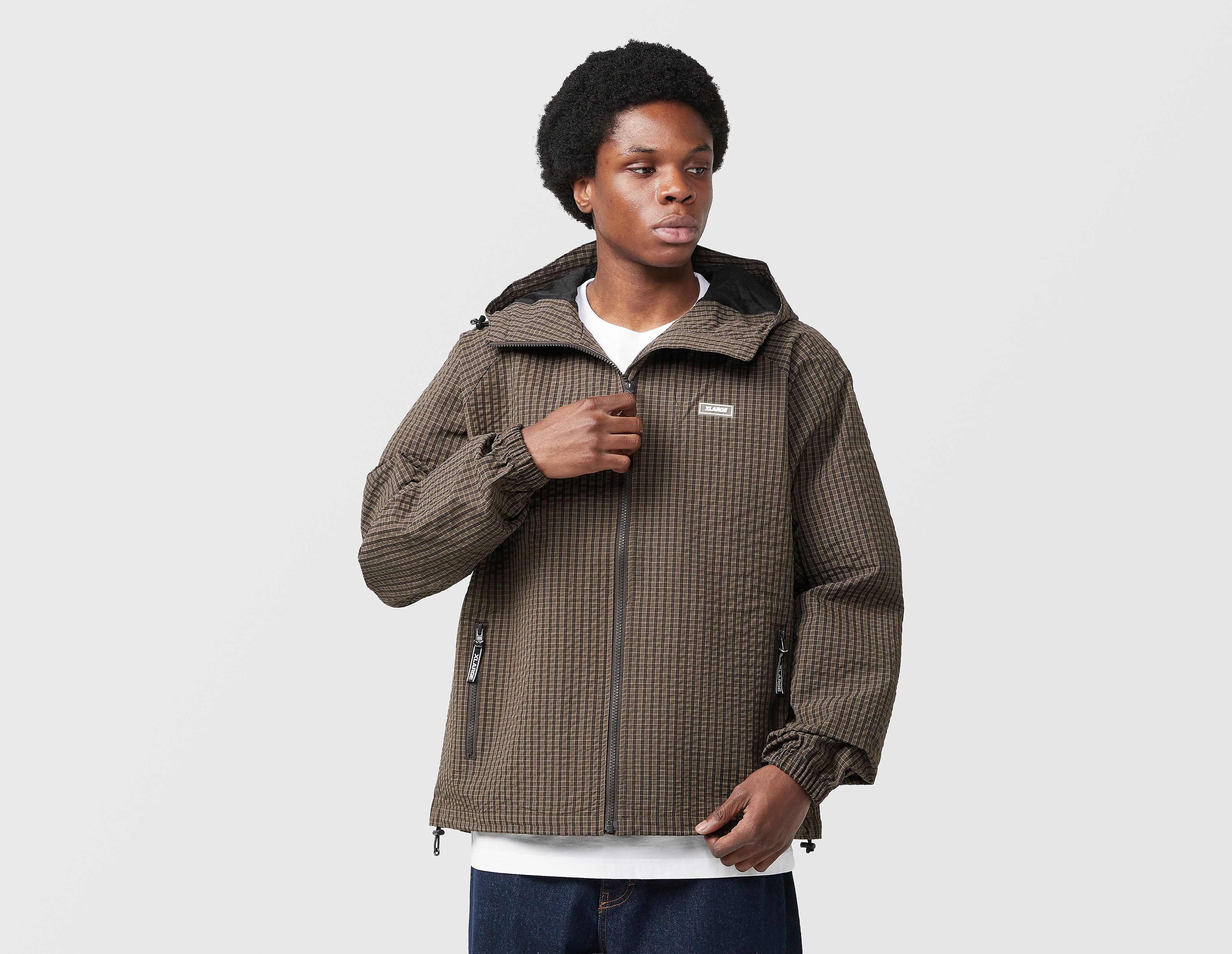 XLARGE Grid Check Jacket - Marrone