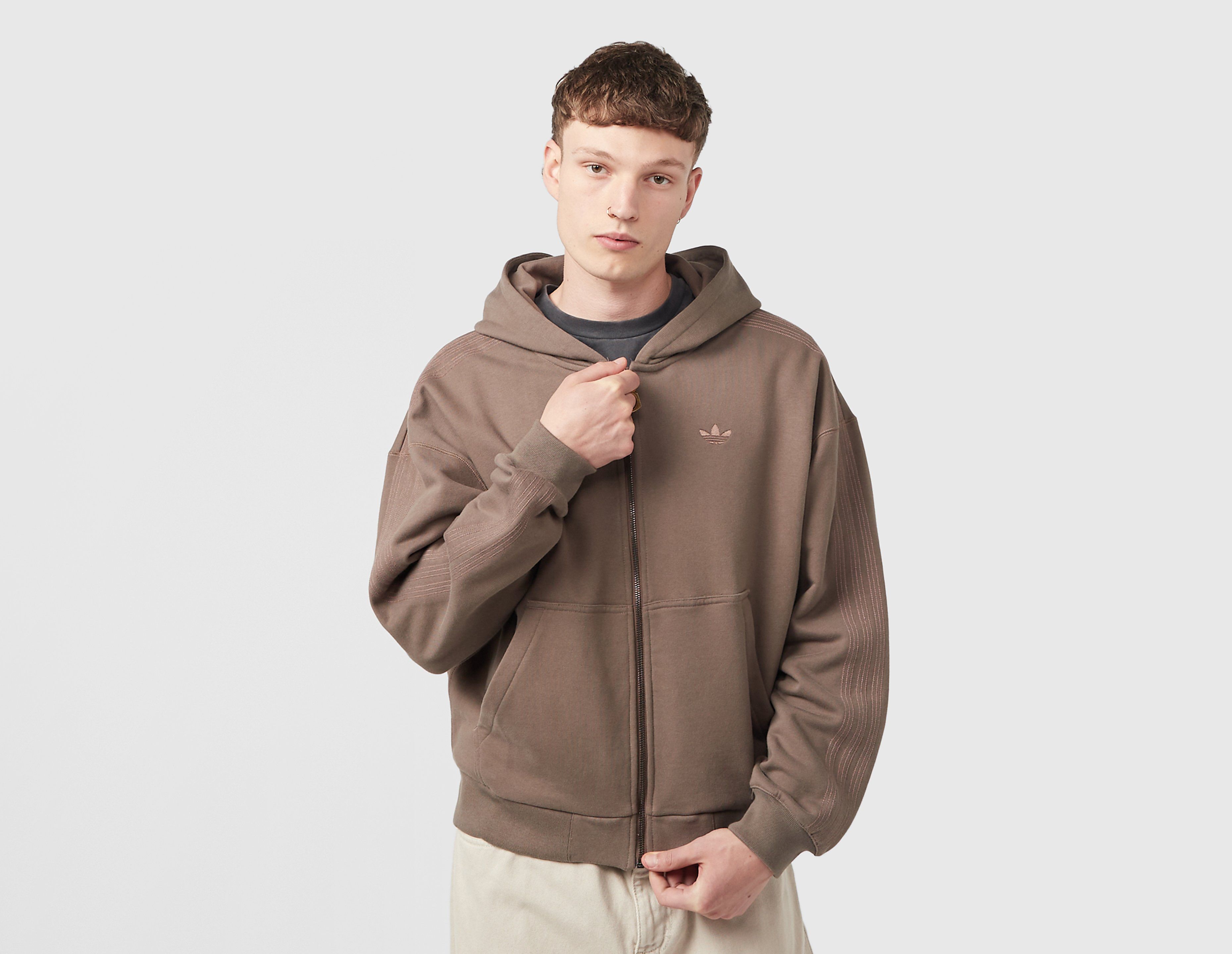 Adidas Originals Premium Essentials Full-Zip Hoodie, bruin