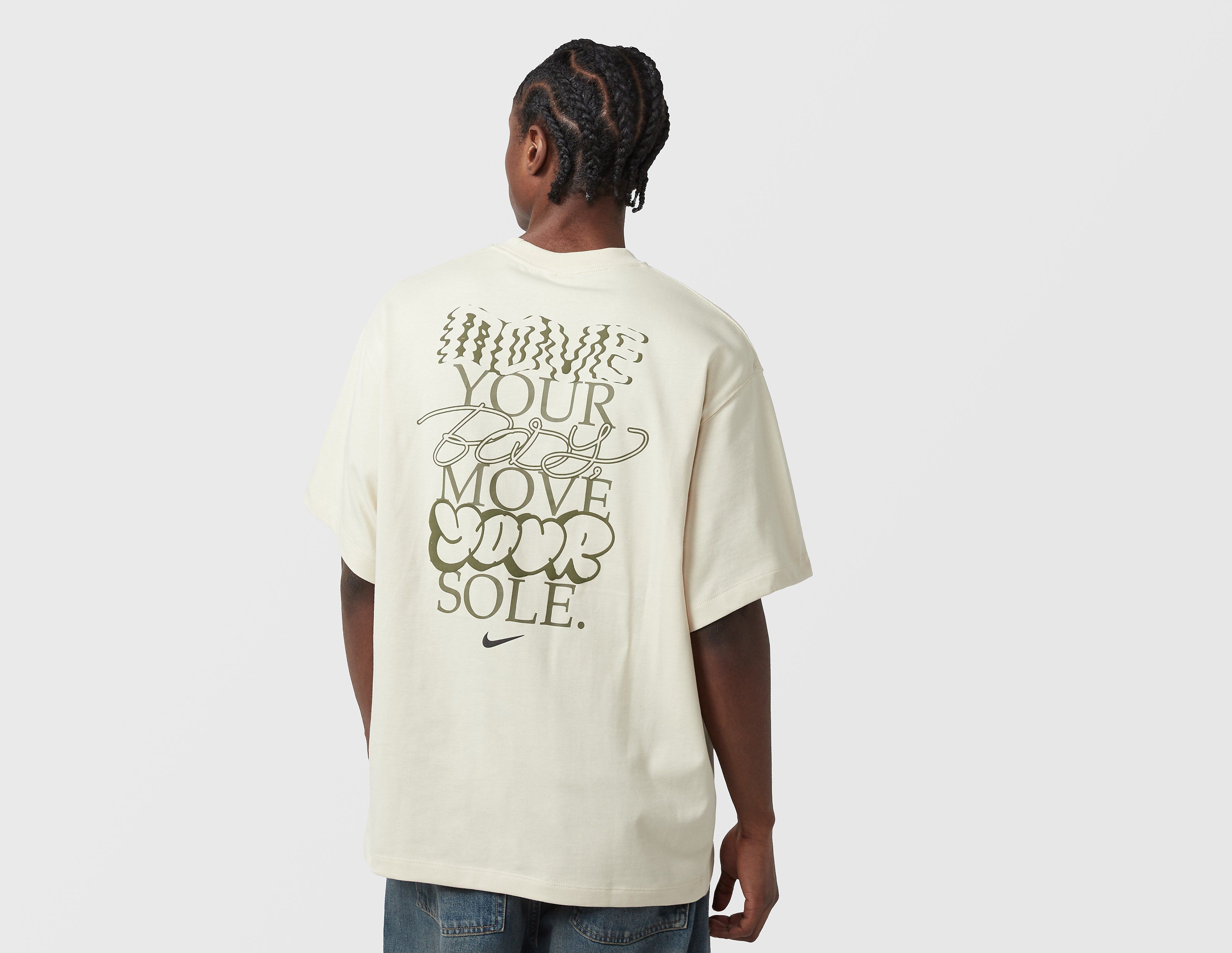 Nike camiseta Solo Swoosh Graphic, beige