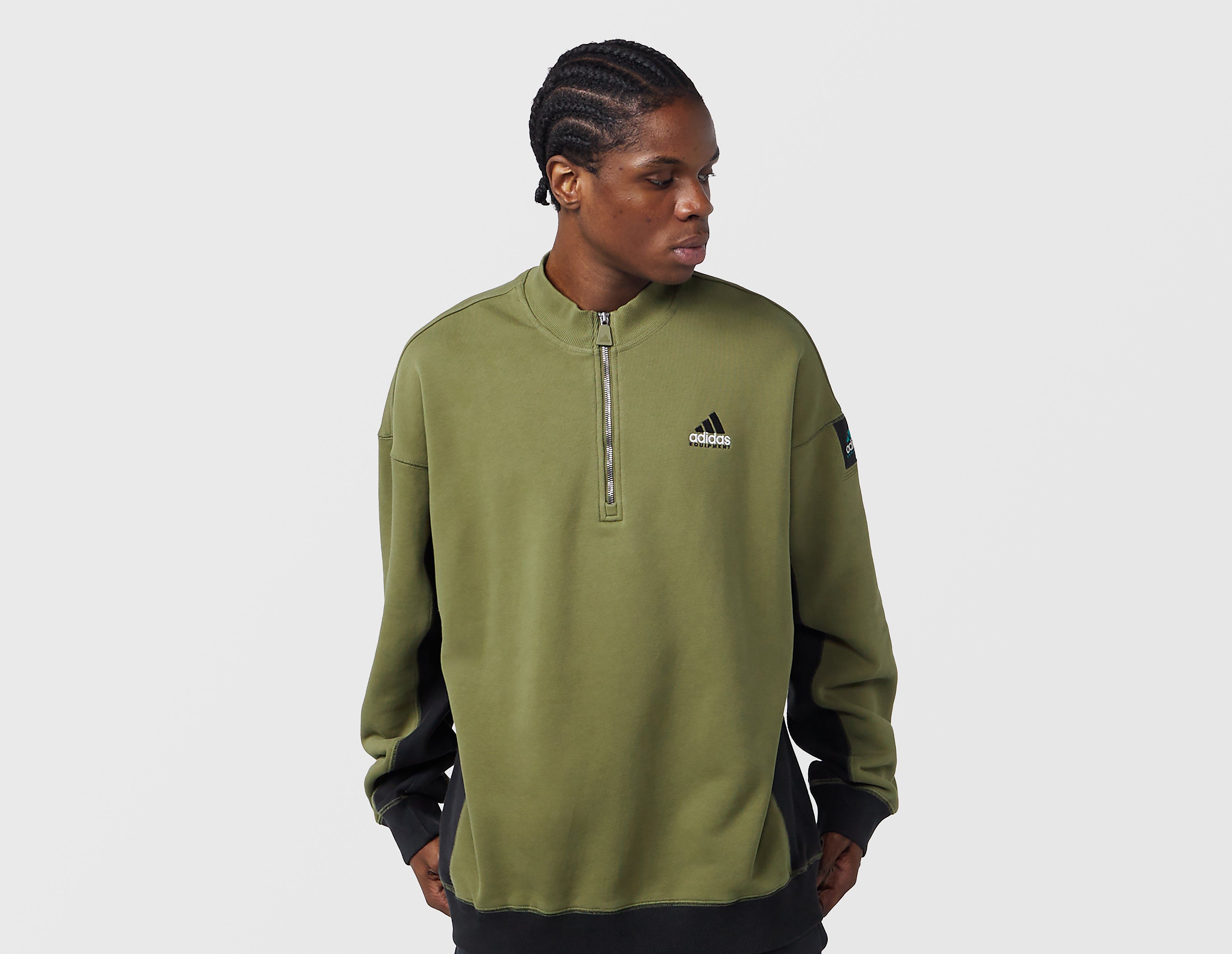Adidas Originals EQT Blocked 1/2 Zip Sweatshirt, groen