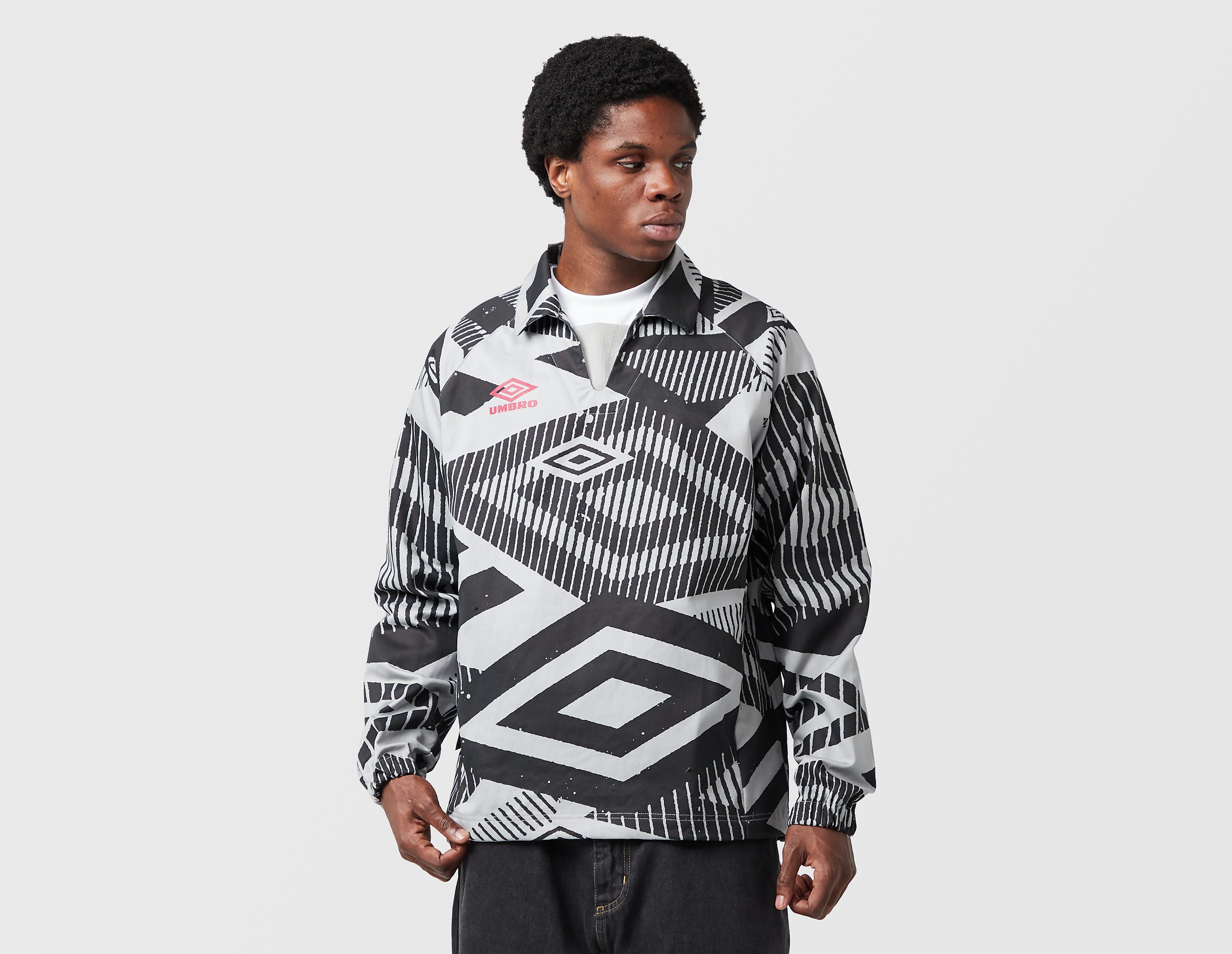 Umbro Printed Drill Top, grijs