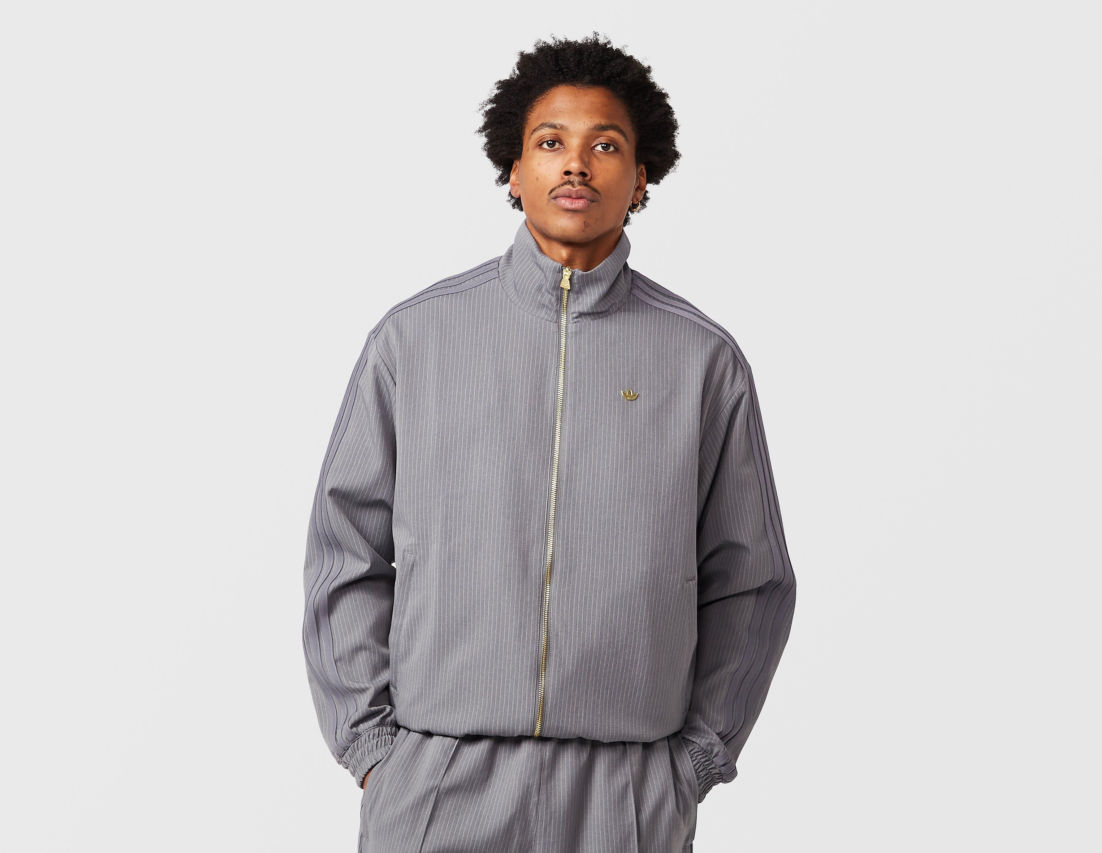adidas Originals Firebird Loose Pinstripes Track Top, gris