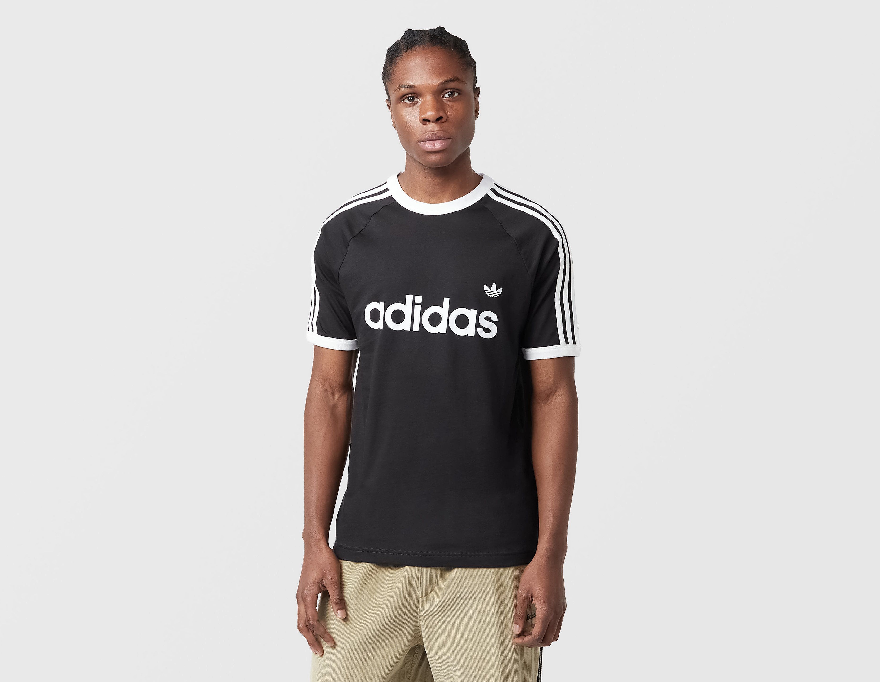 adidas Originals Adicolor Classics 3-Stripes Ringer T-Shirt, negro