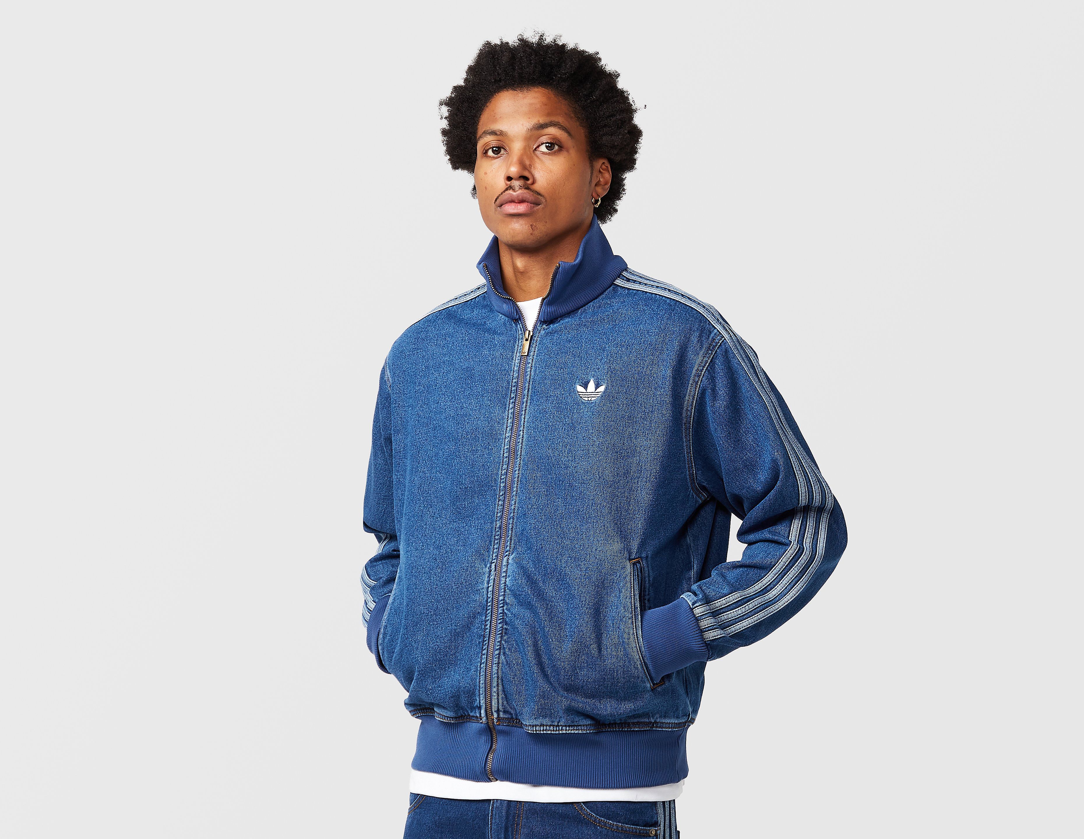 adidas Originals Firebird Denim Track Top, azul