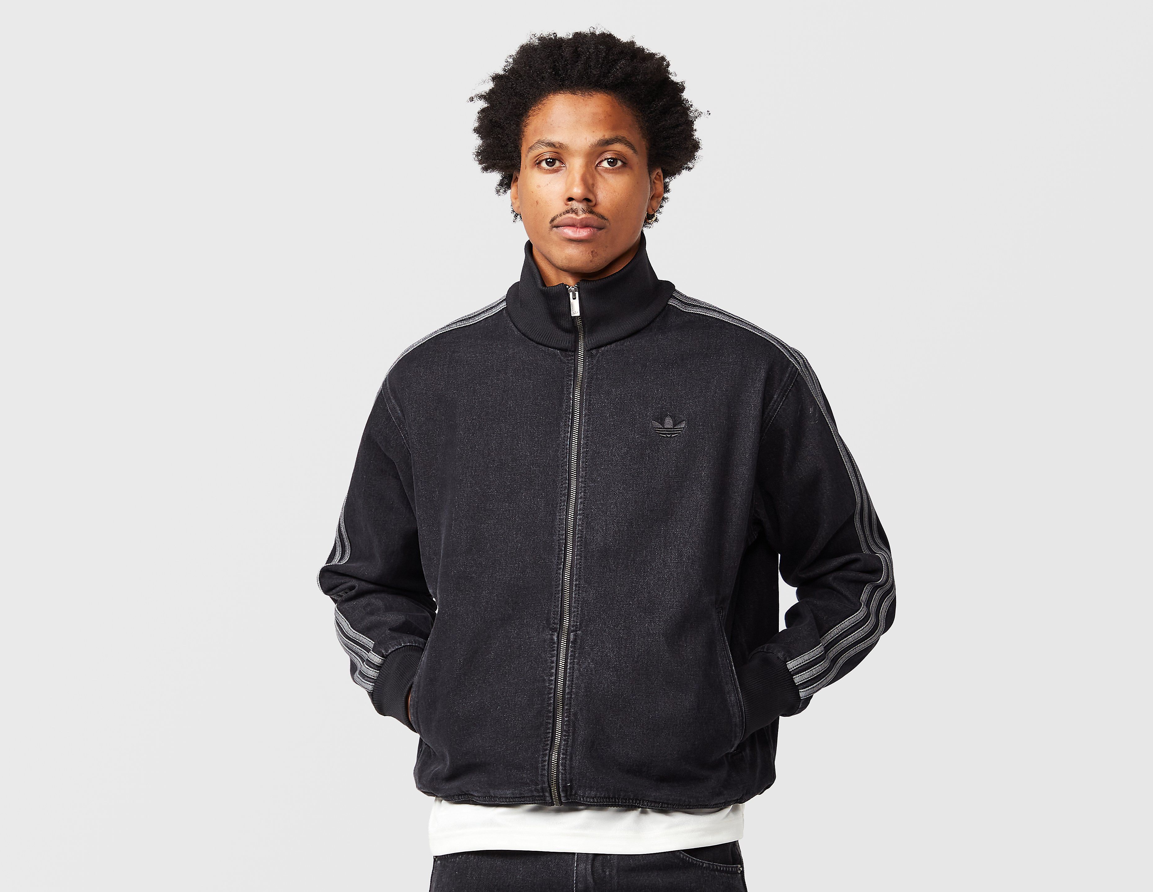 adidas Originals Firebird Denim Track Top, negro