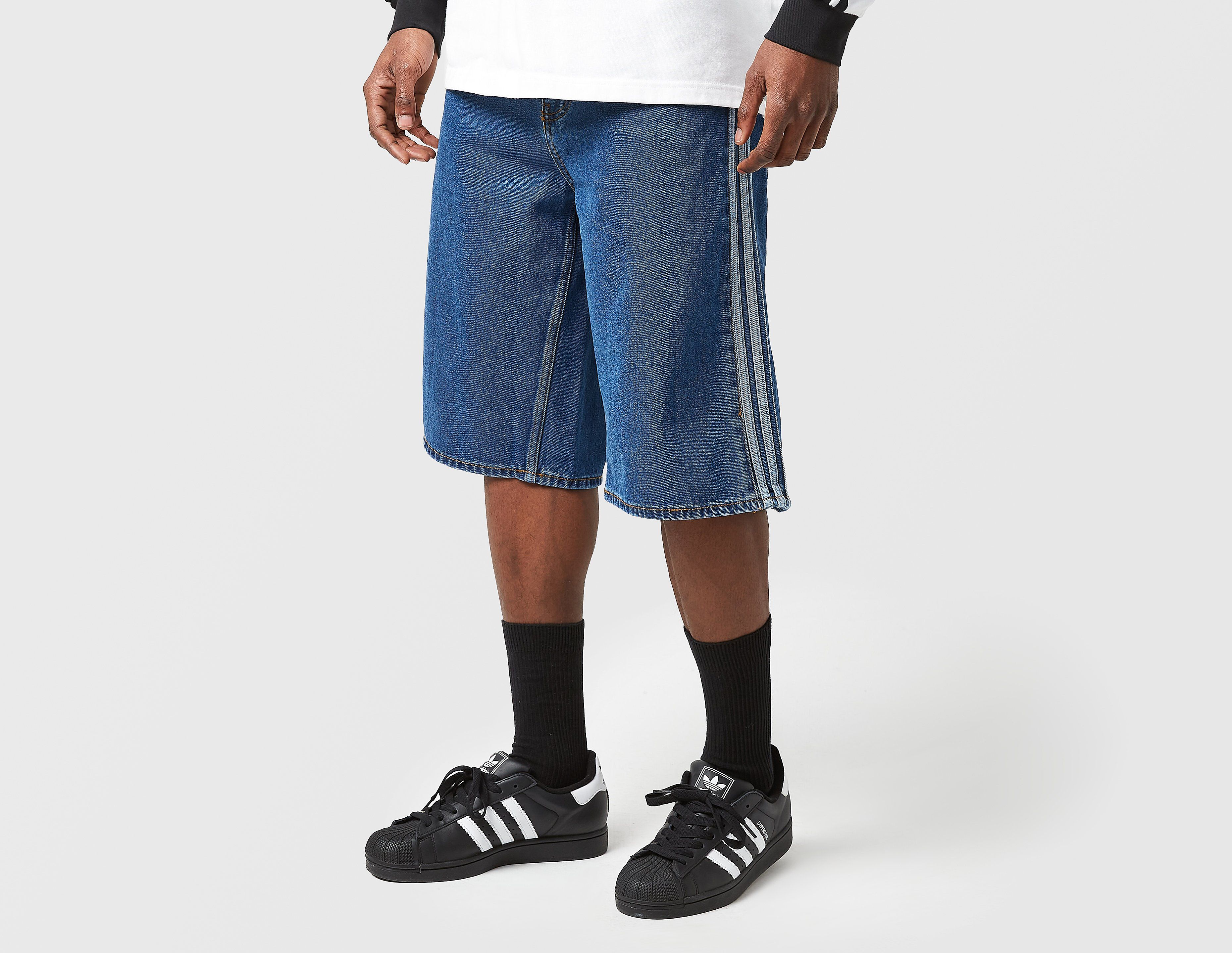 adidas Originals pantalón corto Firebird Denim, azul