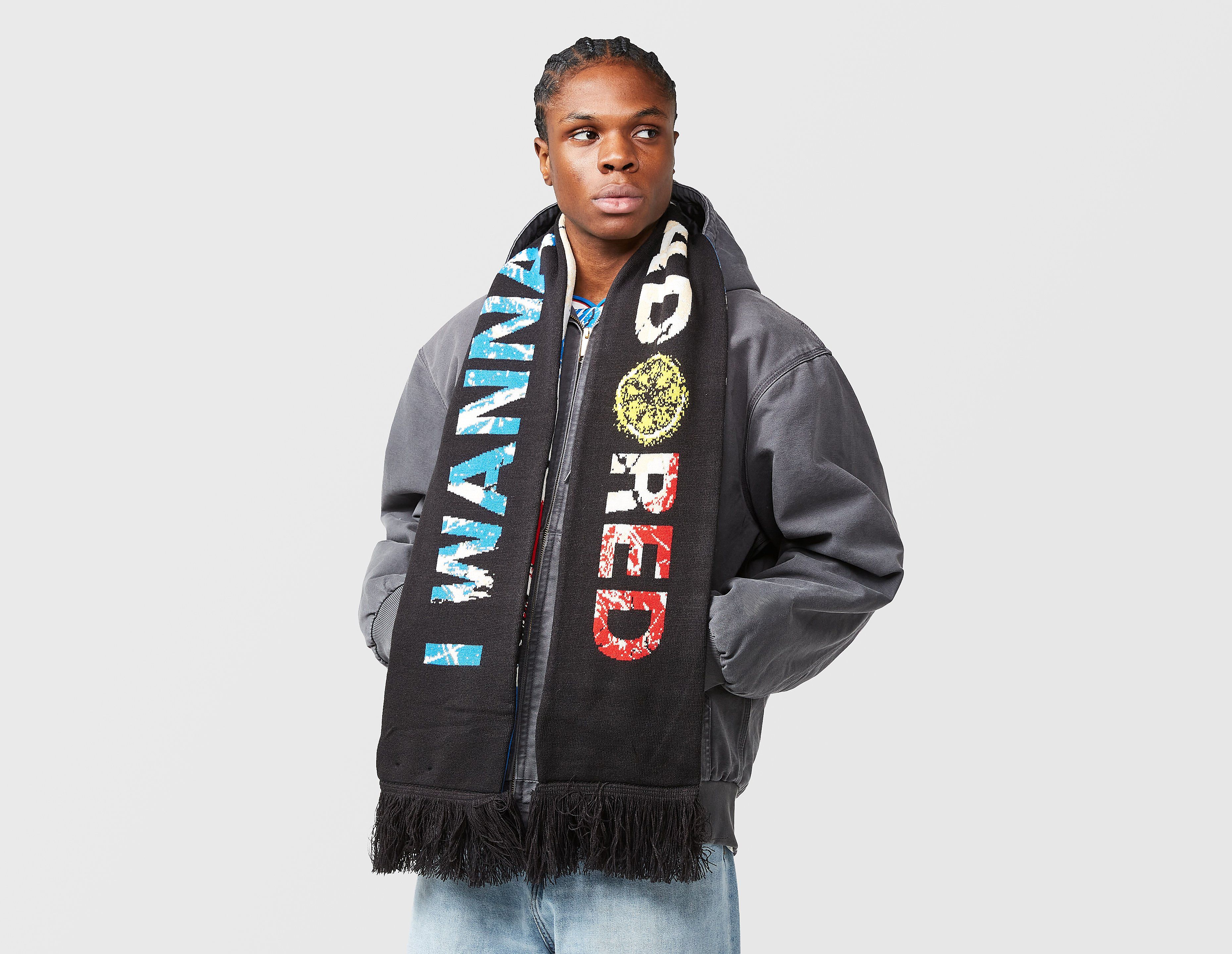 adidas Originals x MUFC x The Stone Roses Scarf, negro