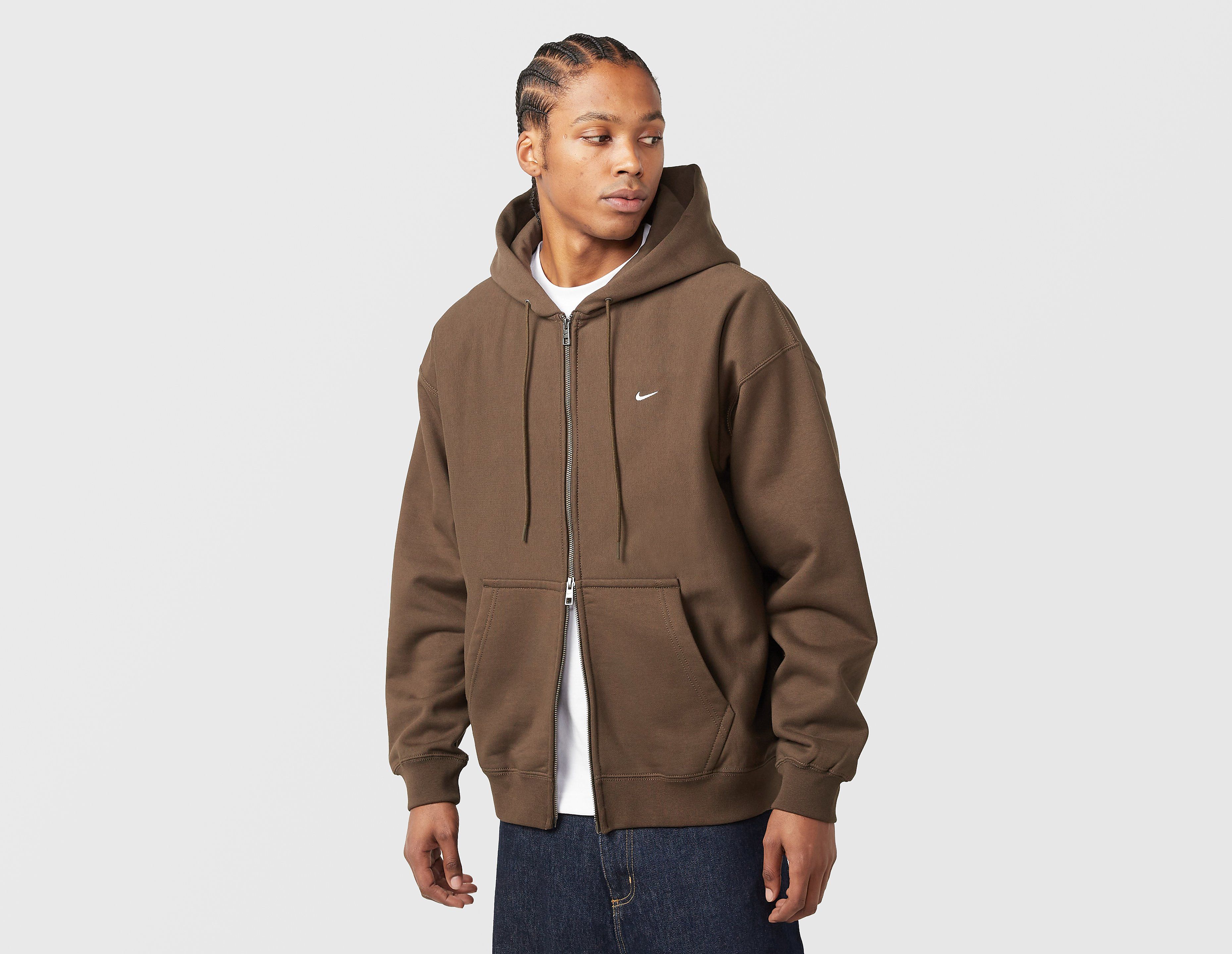 Nike sudadera con capucha y cremallera NRG Premium Essentials, marrón