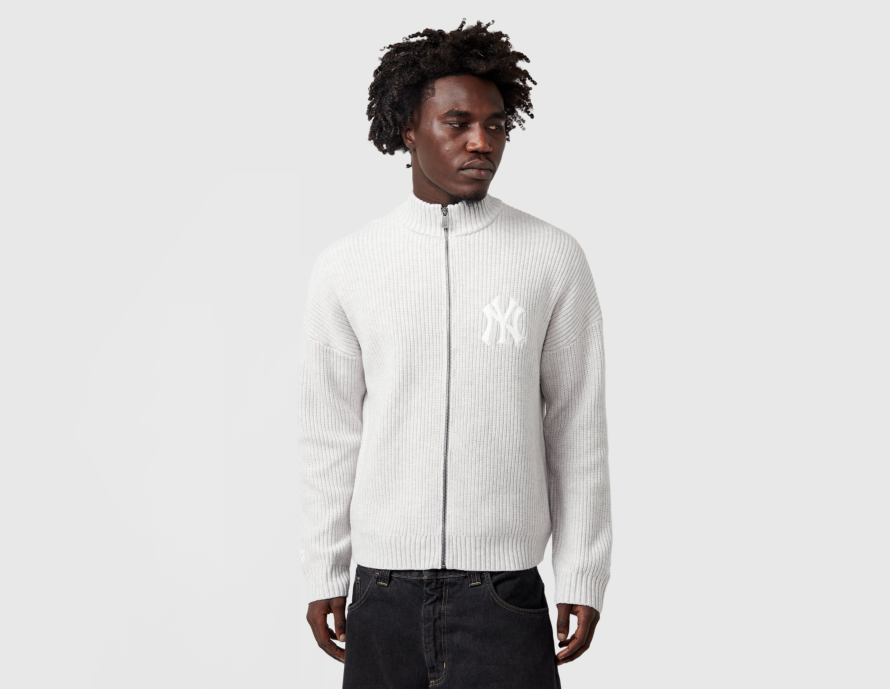 Home Grown x New Era MLB Knitted Zip Up, gris