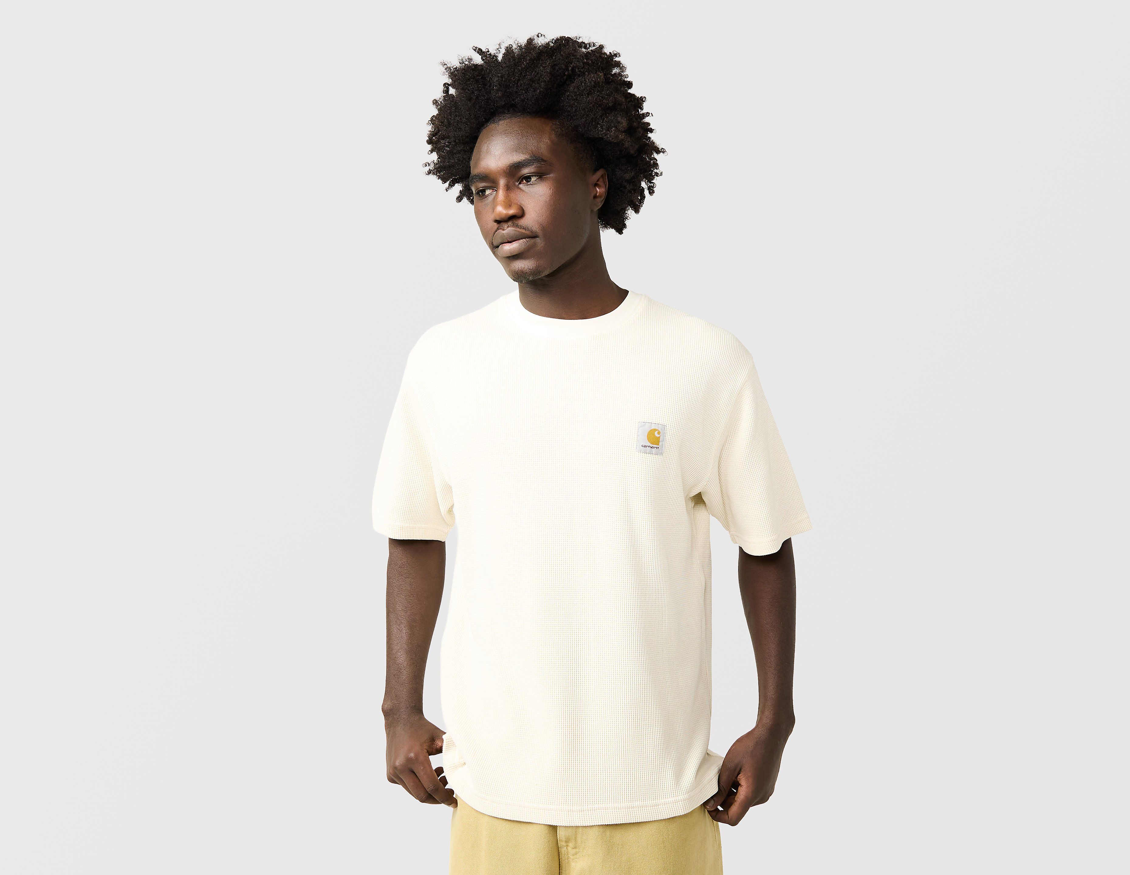 Carhartt WIP Nelson Waffle T-Shirt, blanco