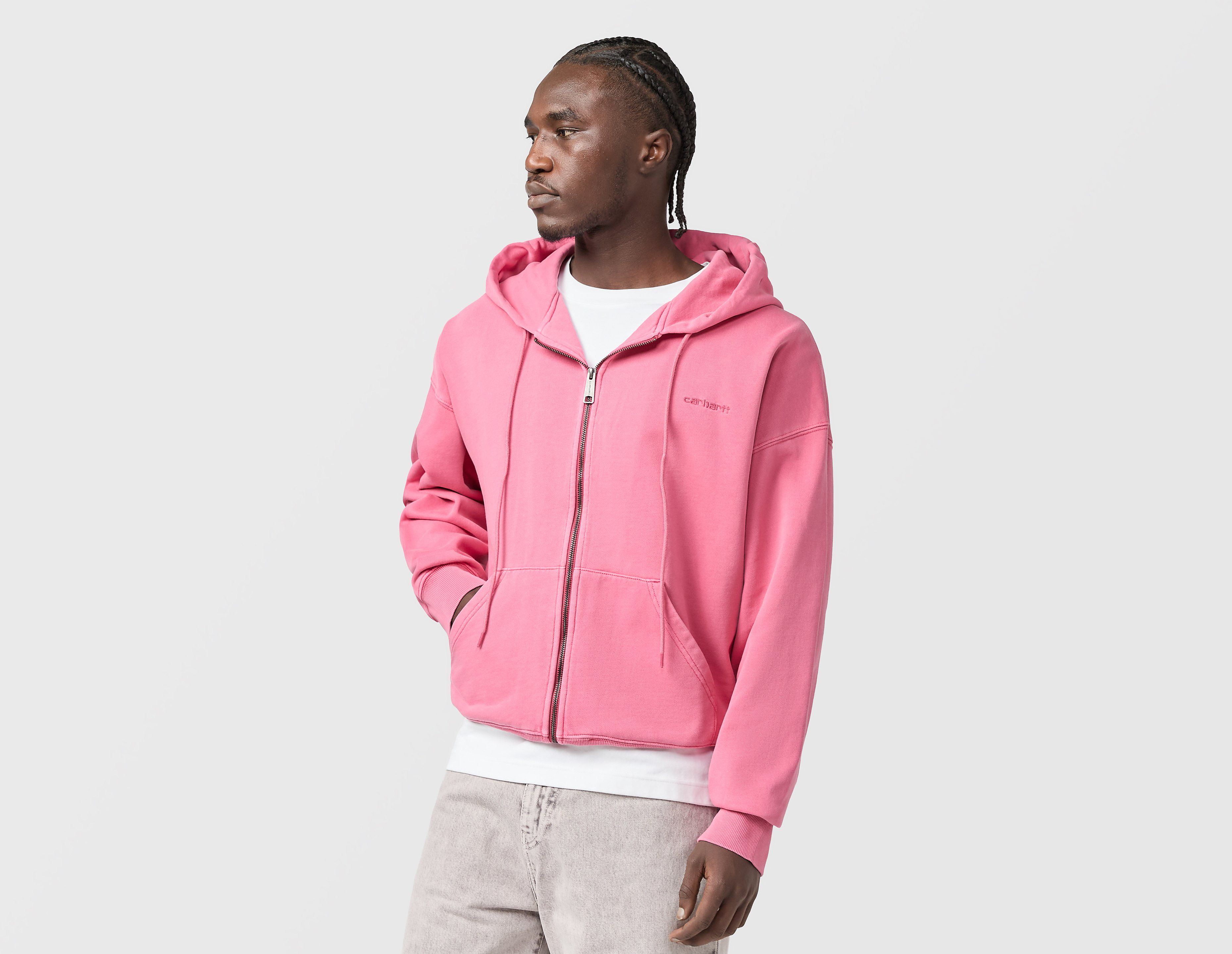 Carhartt WIP Benton Zip Hoodie, roze