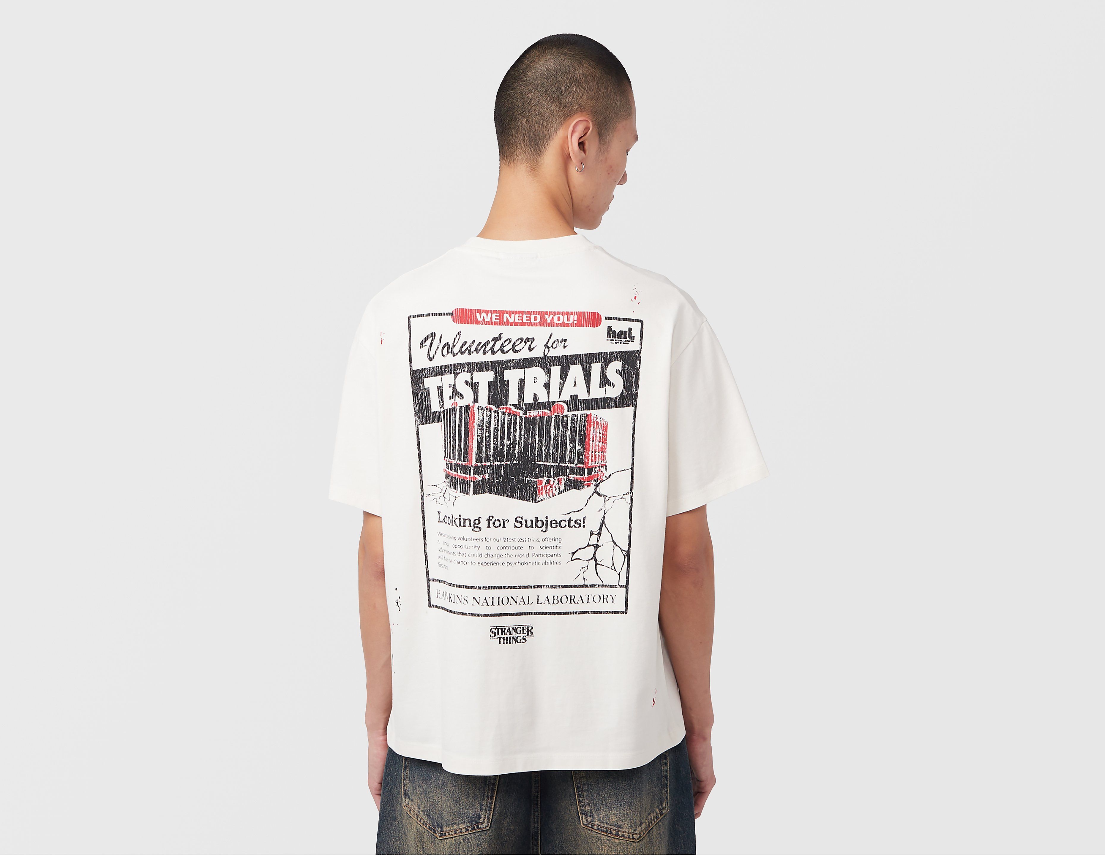 Home Grown x Stranger Things Trials T-Shirt, blanco