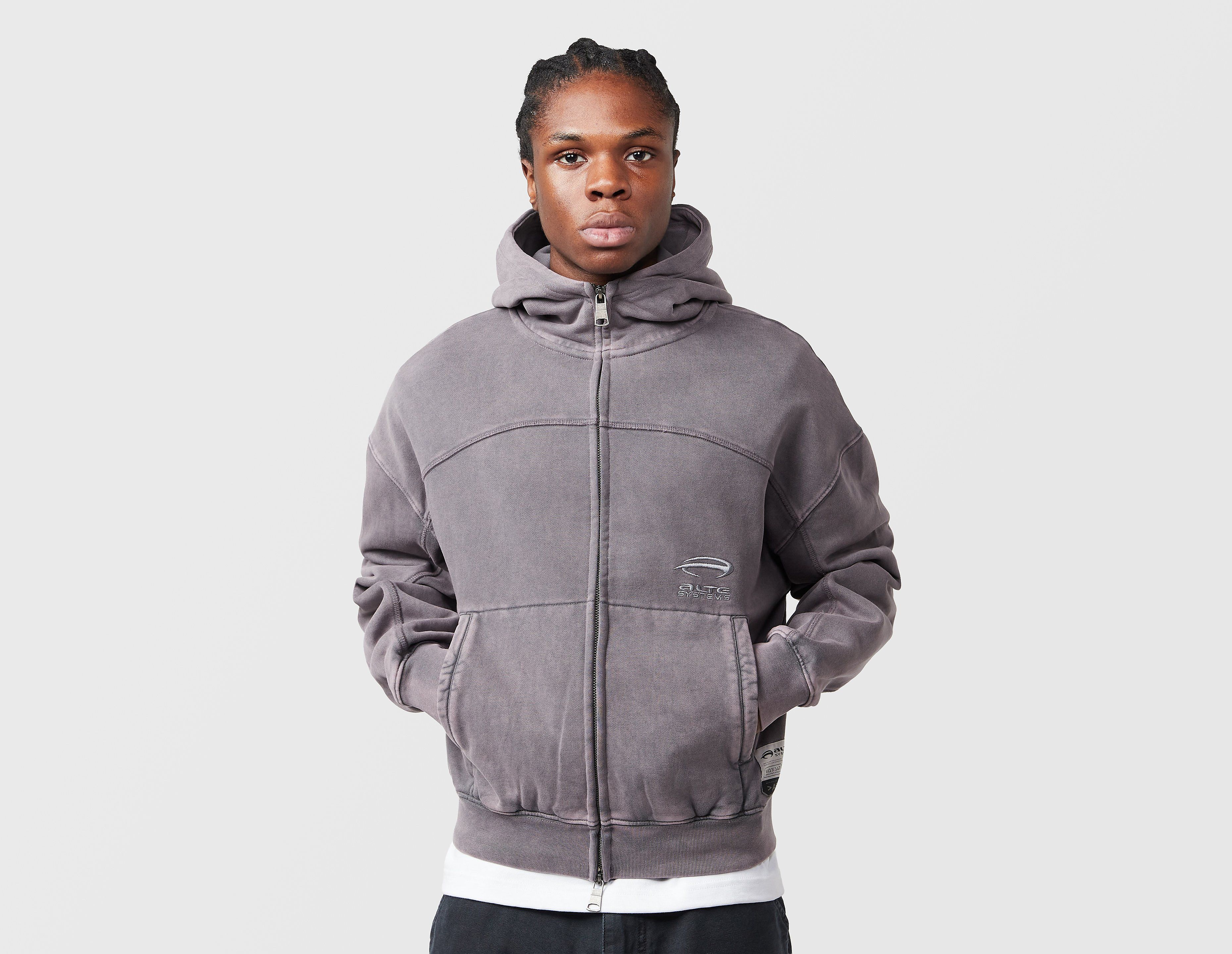 Alte Systems Liminal Zip Hoodie, grigio