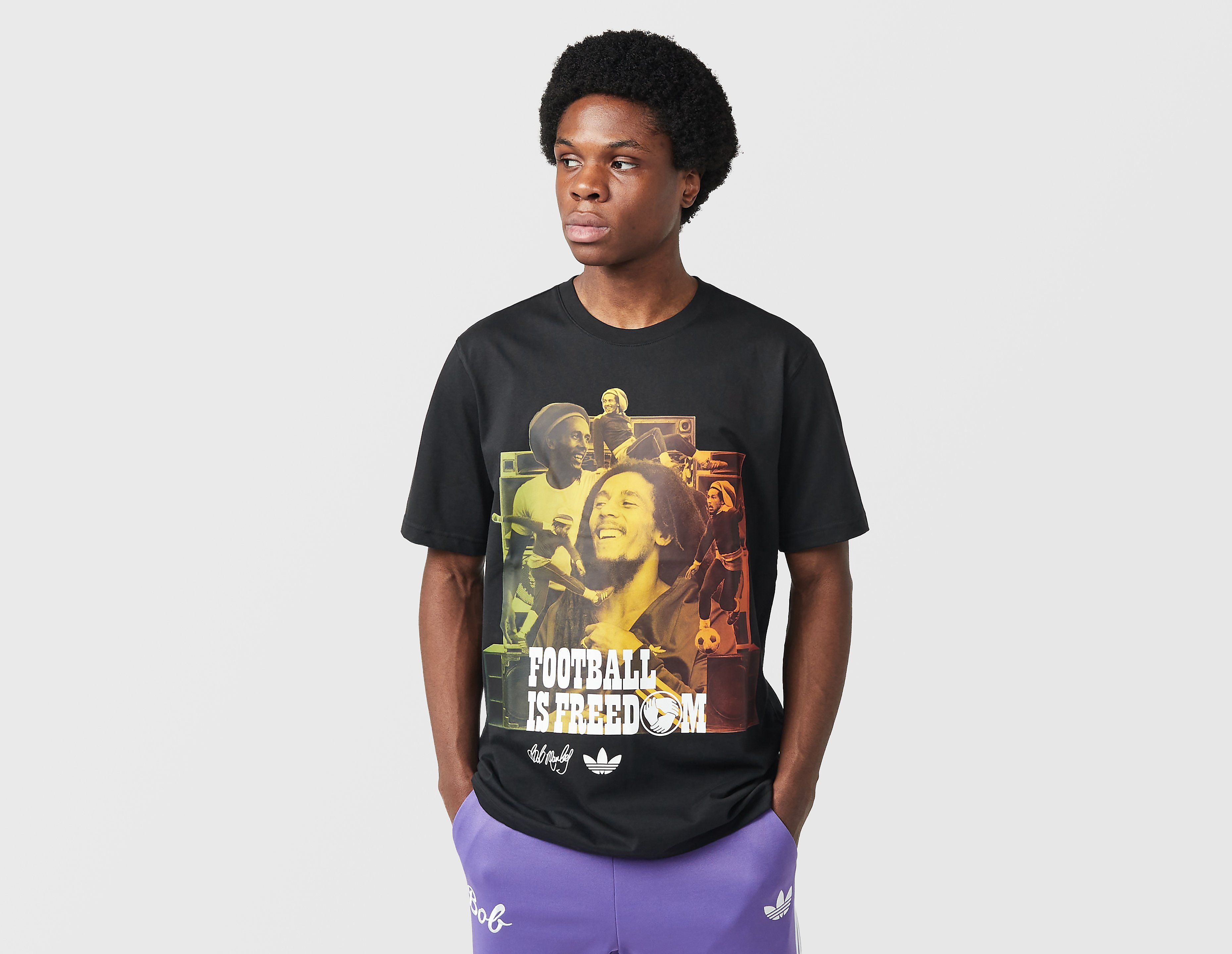 adidas Originals x Bob Marley Freedom T-Shirt, negro